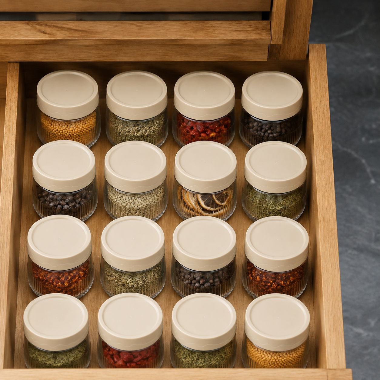 Moisture-proof food storage box filled with cereal