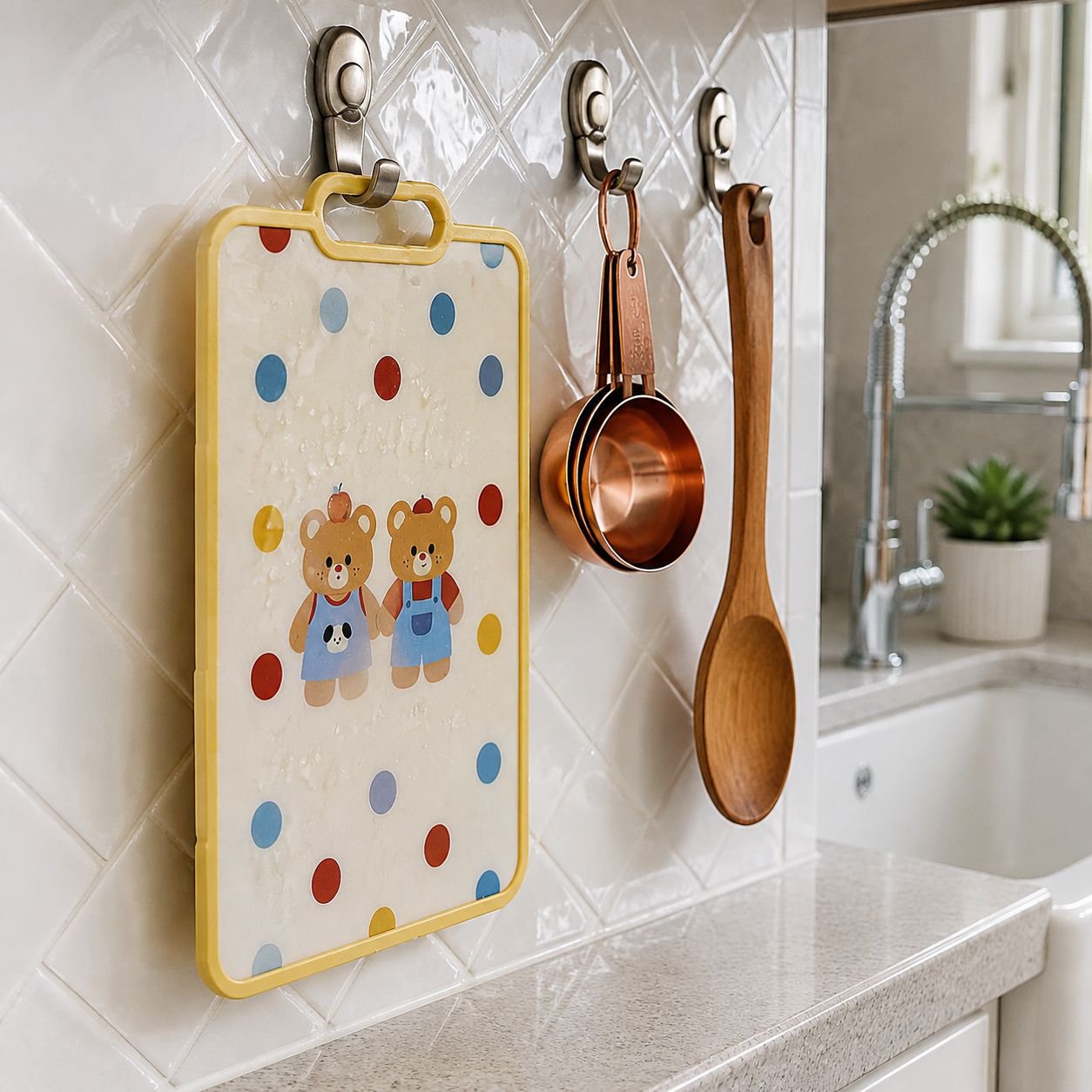 Cartoon Bear Fruit Cutting Board for Kitchen