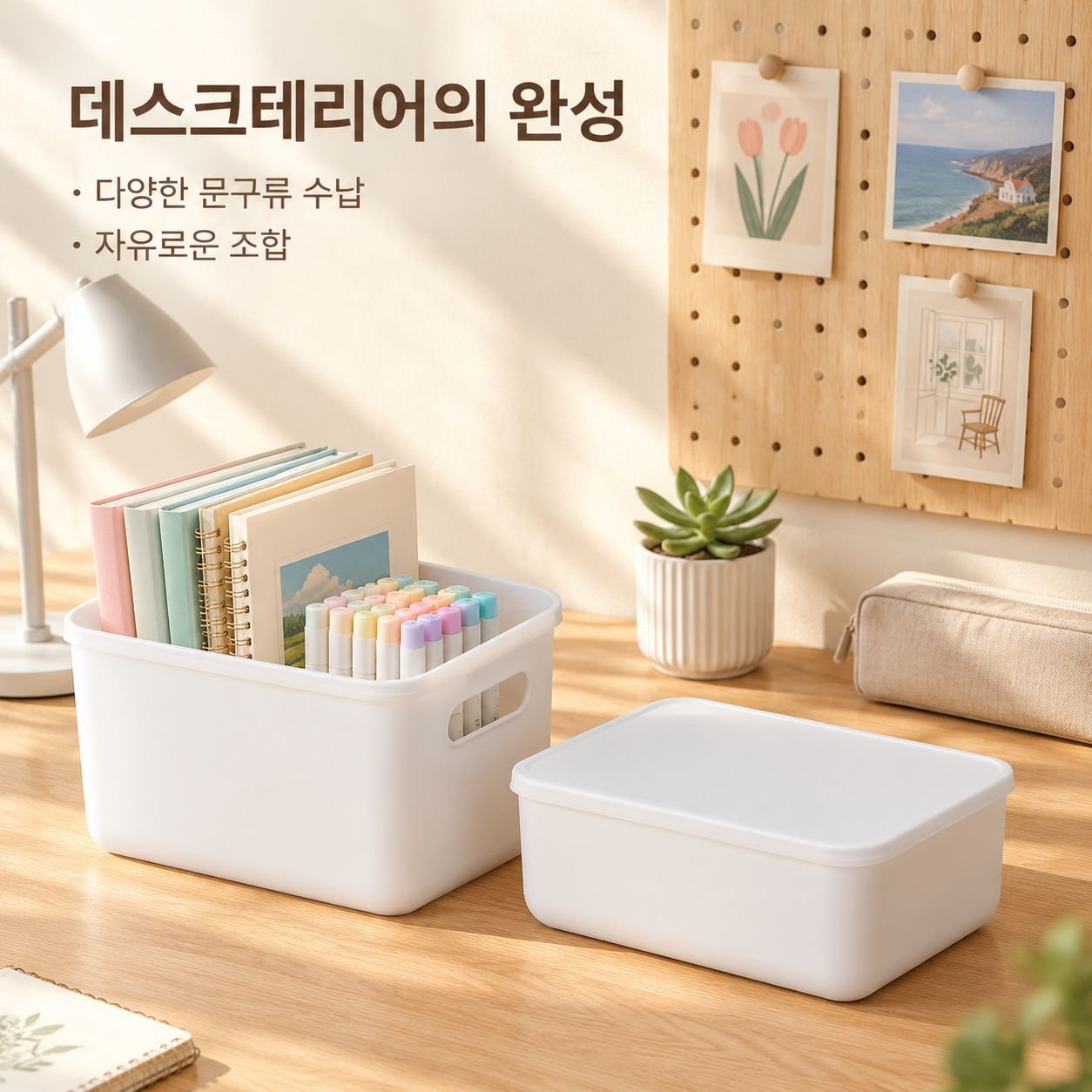 가정용 대형 플라스틱 뚜껑 수납함 옷 간식 책 정리함