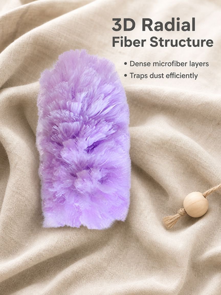 Lightweight dusting tool for hard to reach areas