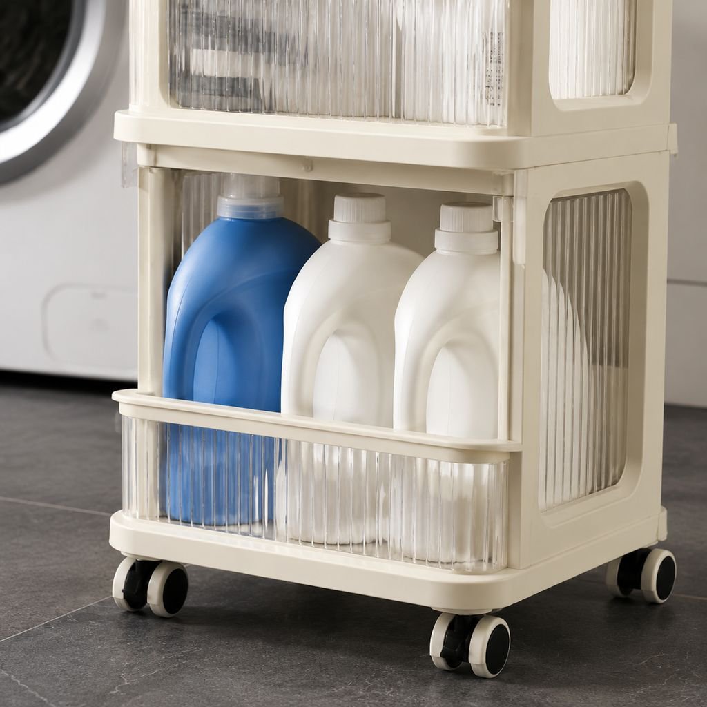 Organizador móvil para productos de limpieza y cocina
