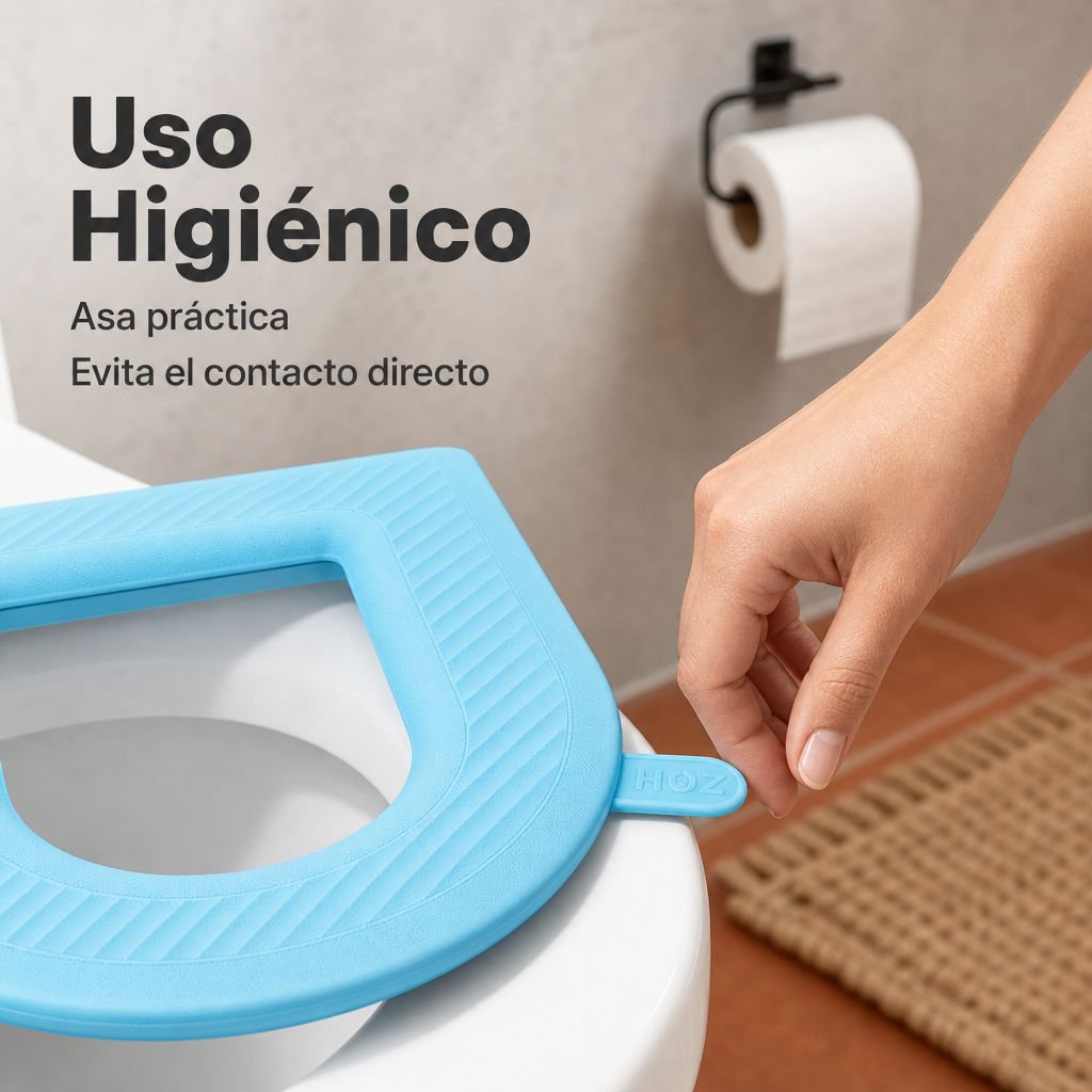 Cubierta de inodoro impermeable de silicona para uso doméstico, universal para todas las estaciones