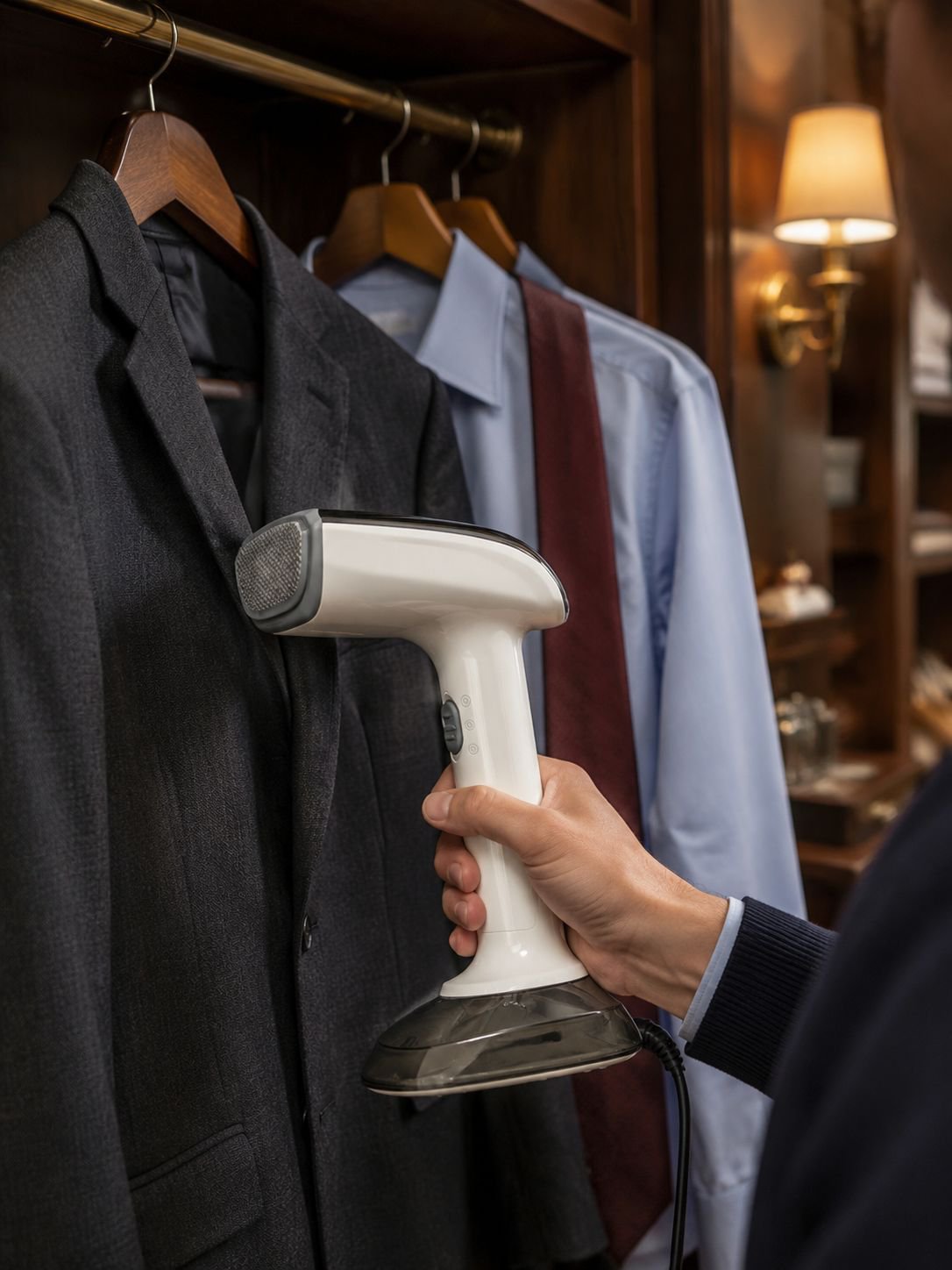 Clothing steamer suitable for home and travel use