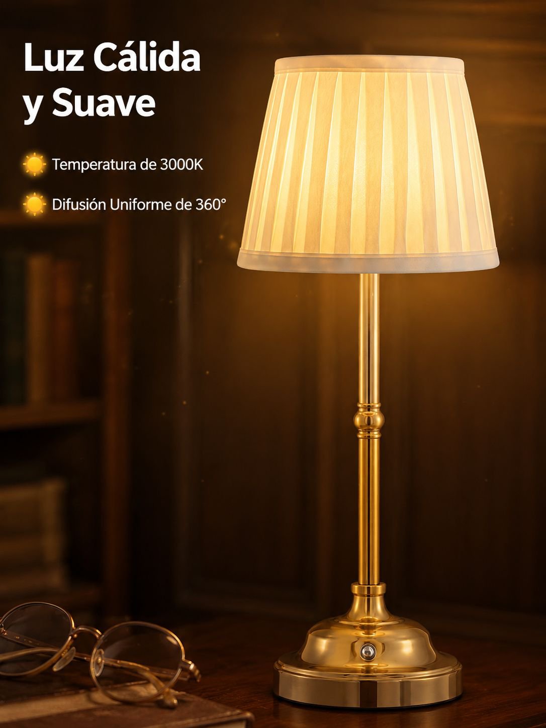Lámpara de mesa de estilo minimalista para sala de estar