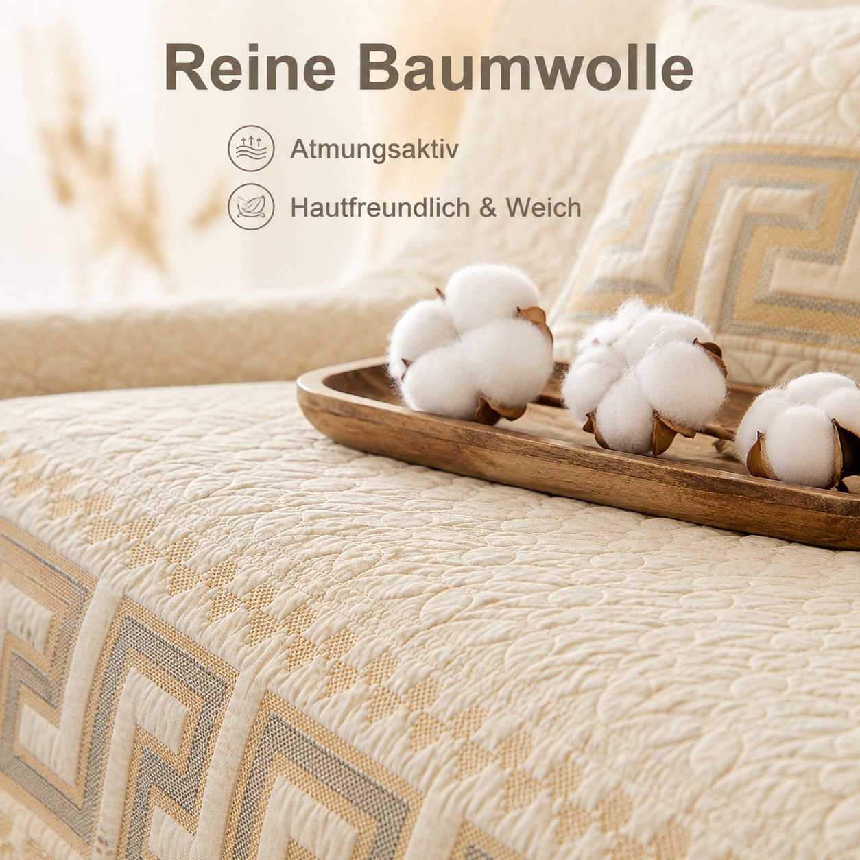 Neuer chinesischer Stil Sofahusse aus Baumwolle