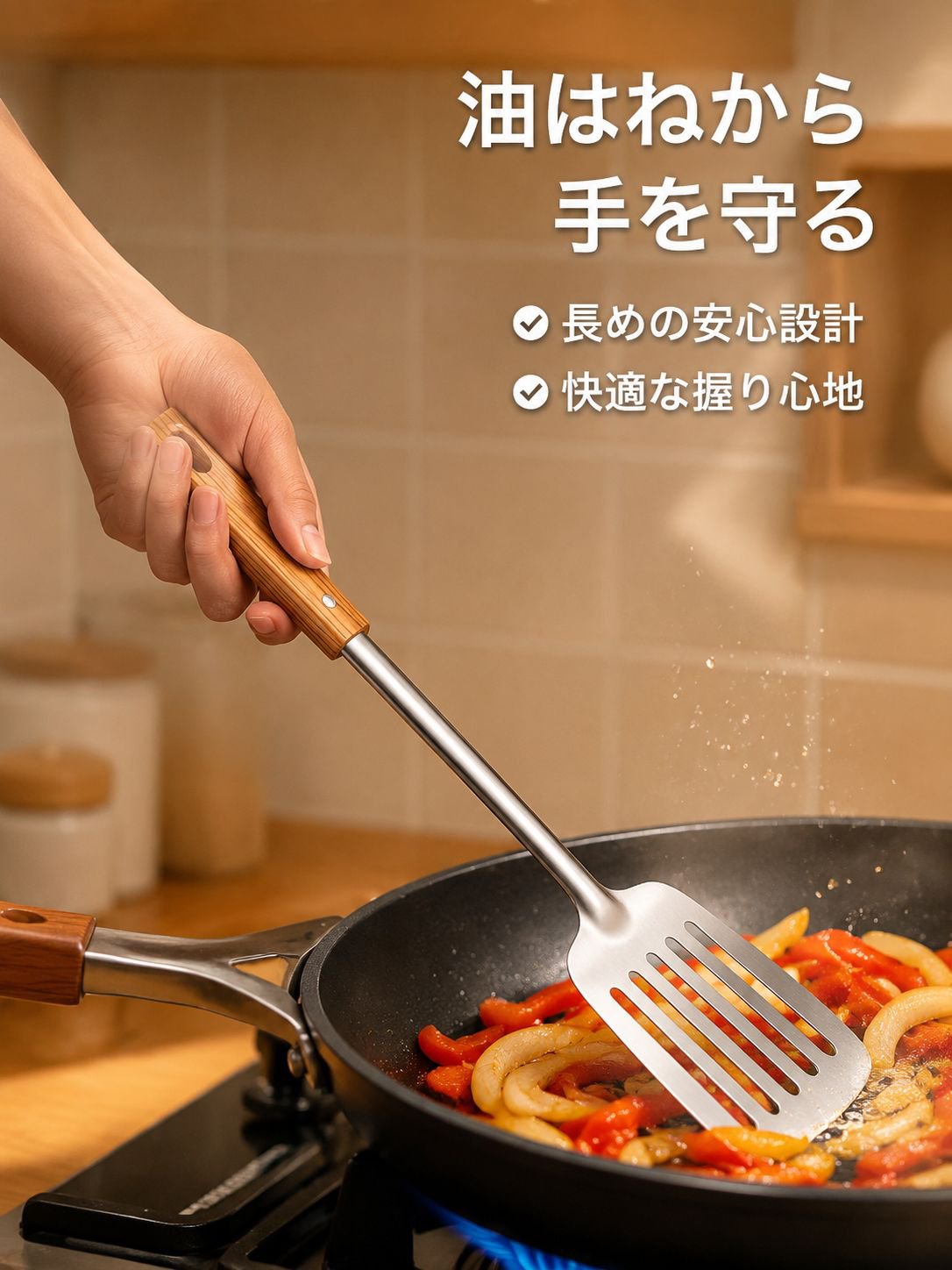 ステンレス製フライ返し3点セット