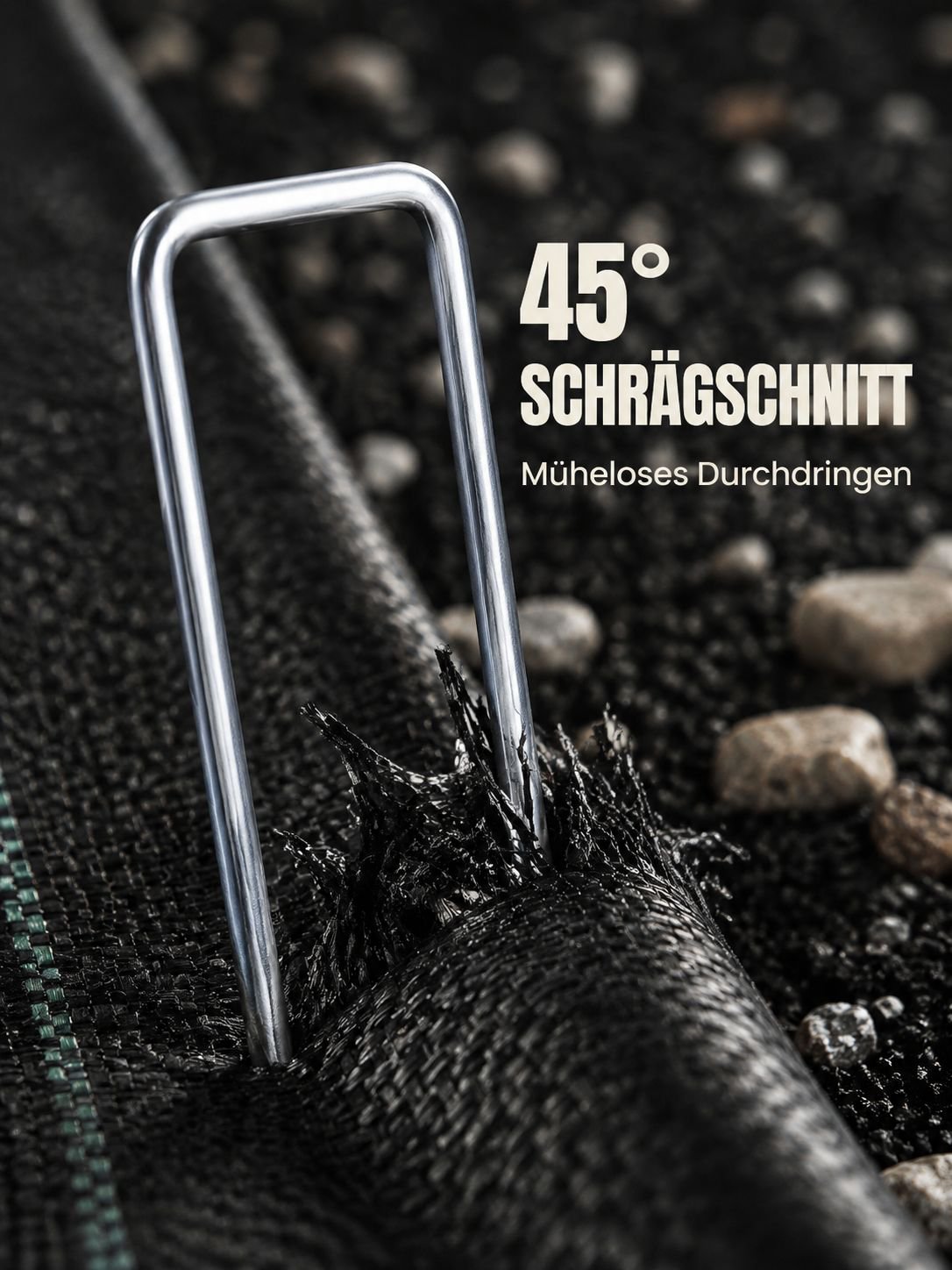 U-förmige Erdanker für Unkrautvlies, Garten Metallhaken