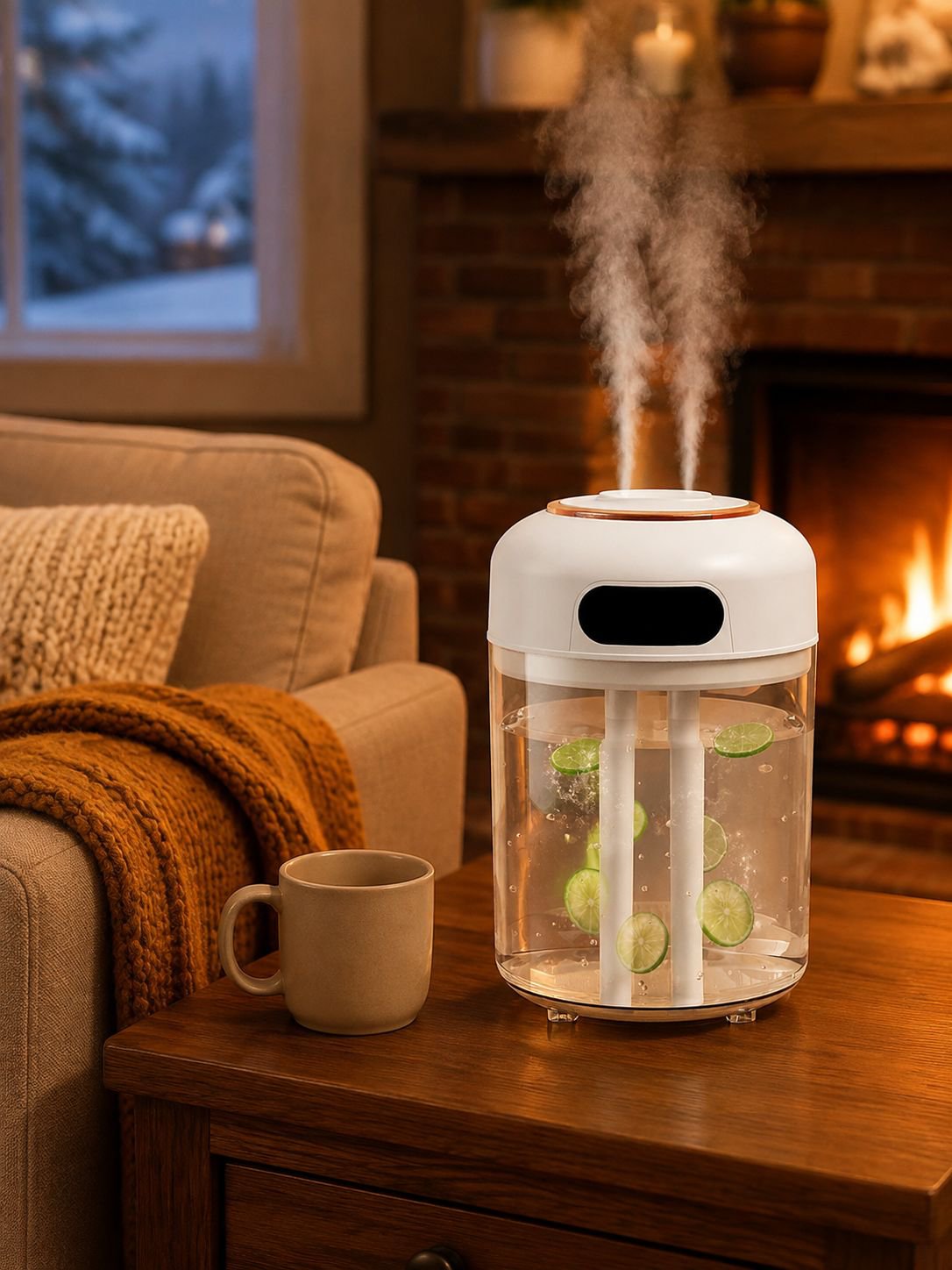 Humidificador de 4.5 litros con doble salida de vapor
