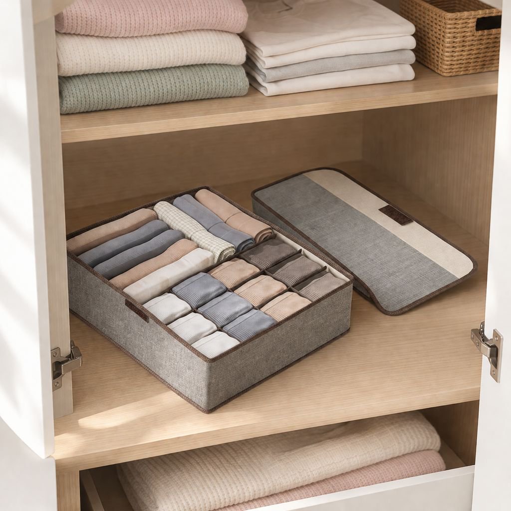 3 in 1 분리형 뚜껑 속옷 정리함 전체 모습