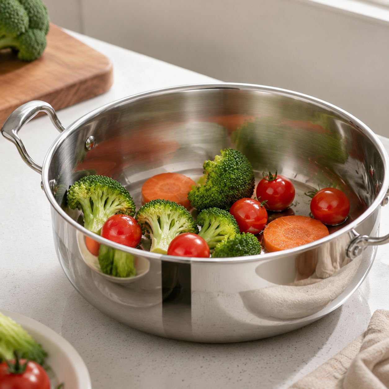 Nonstick Interior of Double Handle Soup Pot