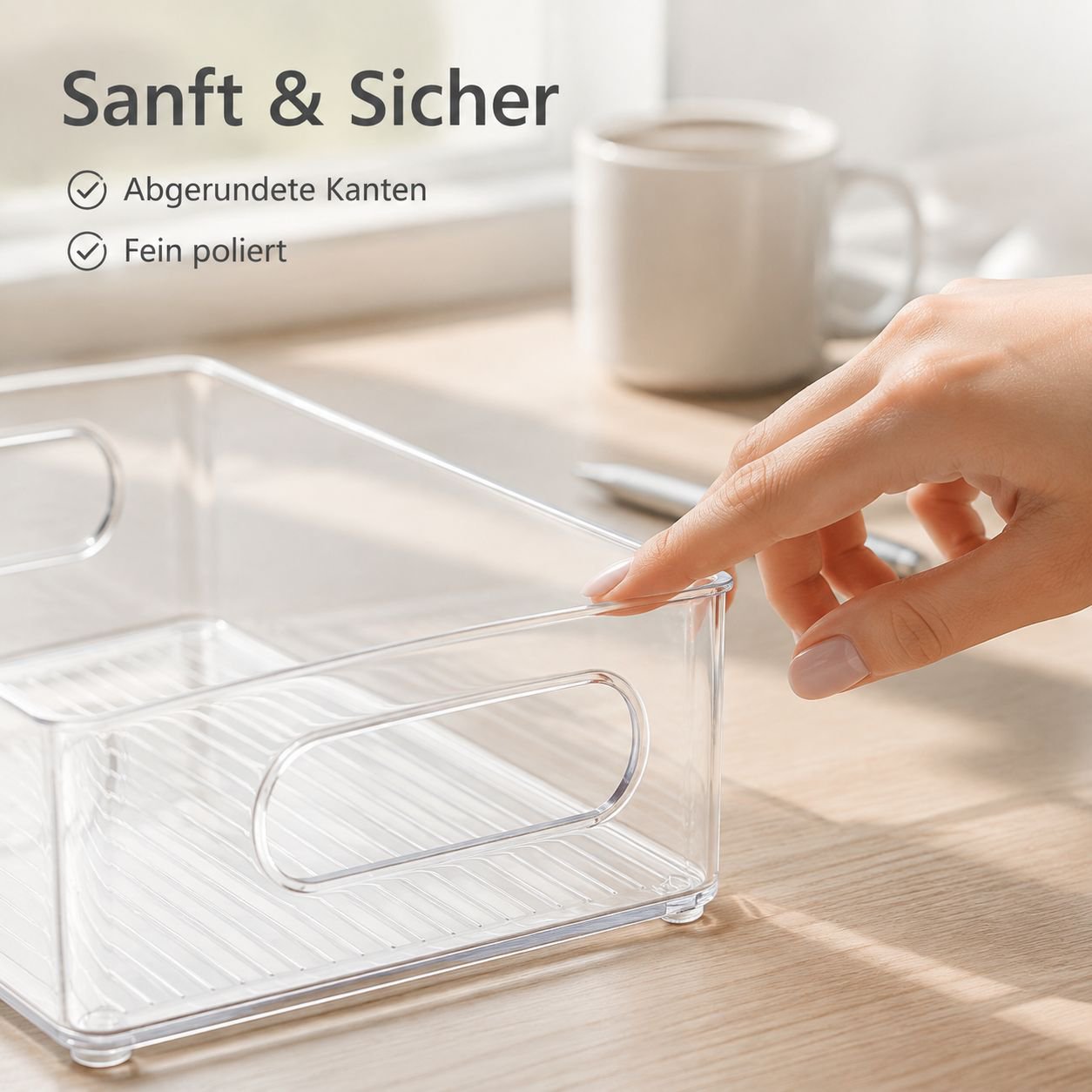 Transparenter Acryl-Schreibtischorganizer