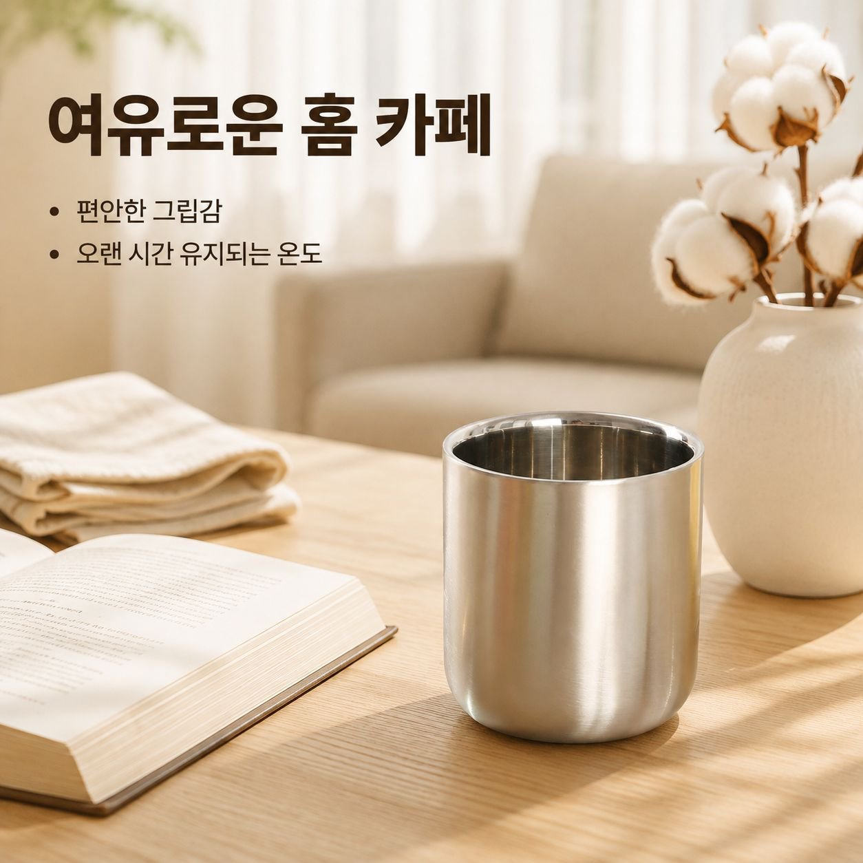 식품 등급 316 스테인리스 스틸 이중벽 물컵