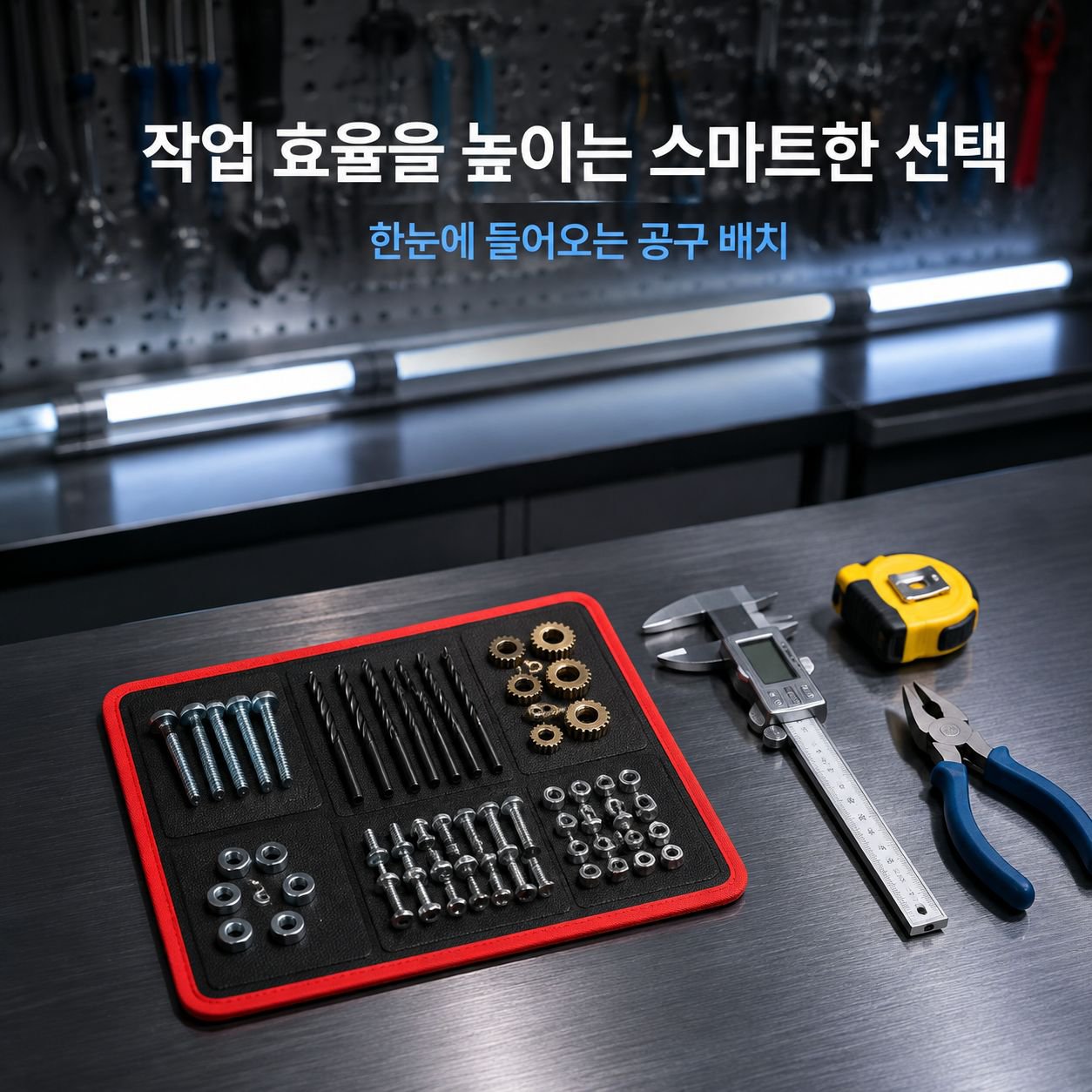 자석 공구 보관 매트