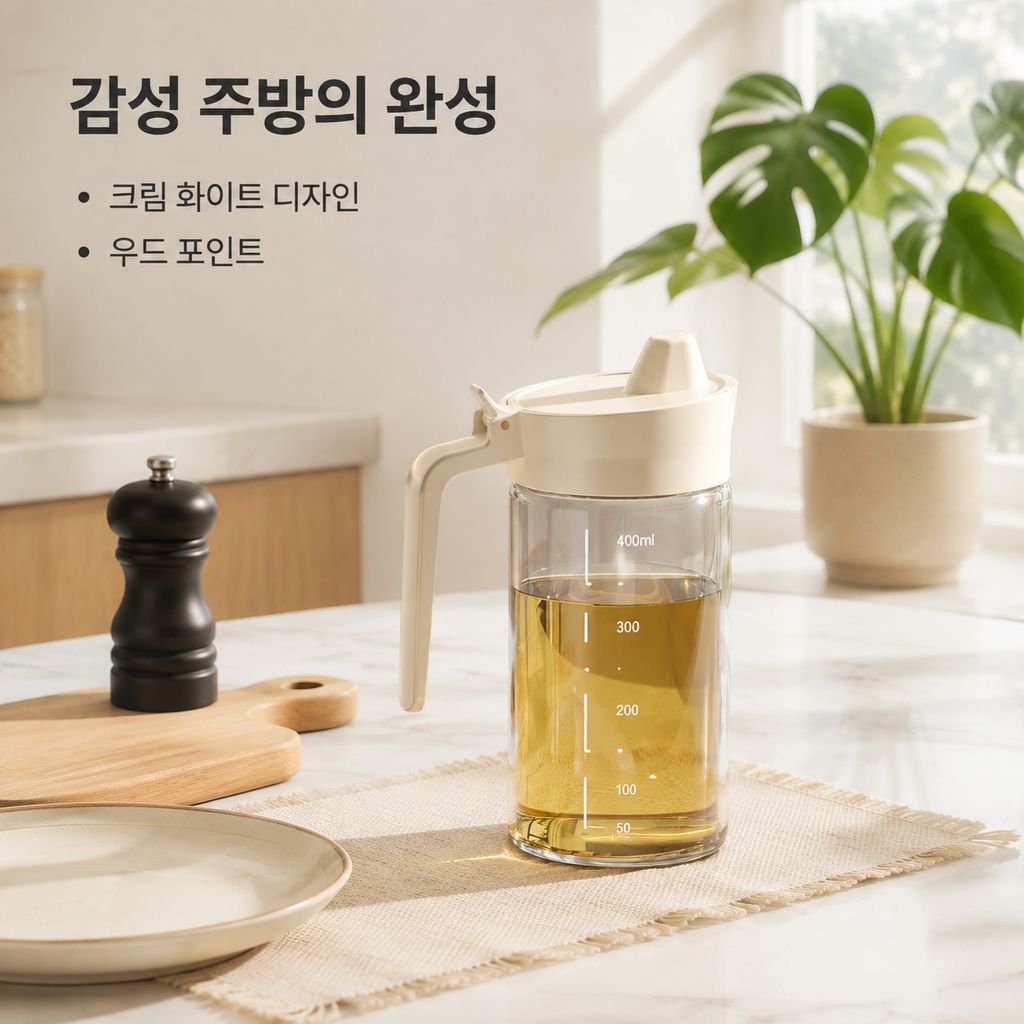두꺼운 방수 대용량 가정용 유리 오일병