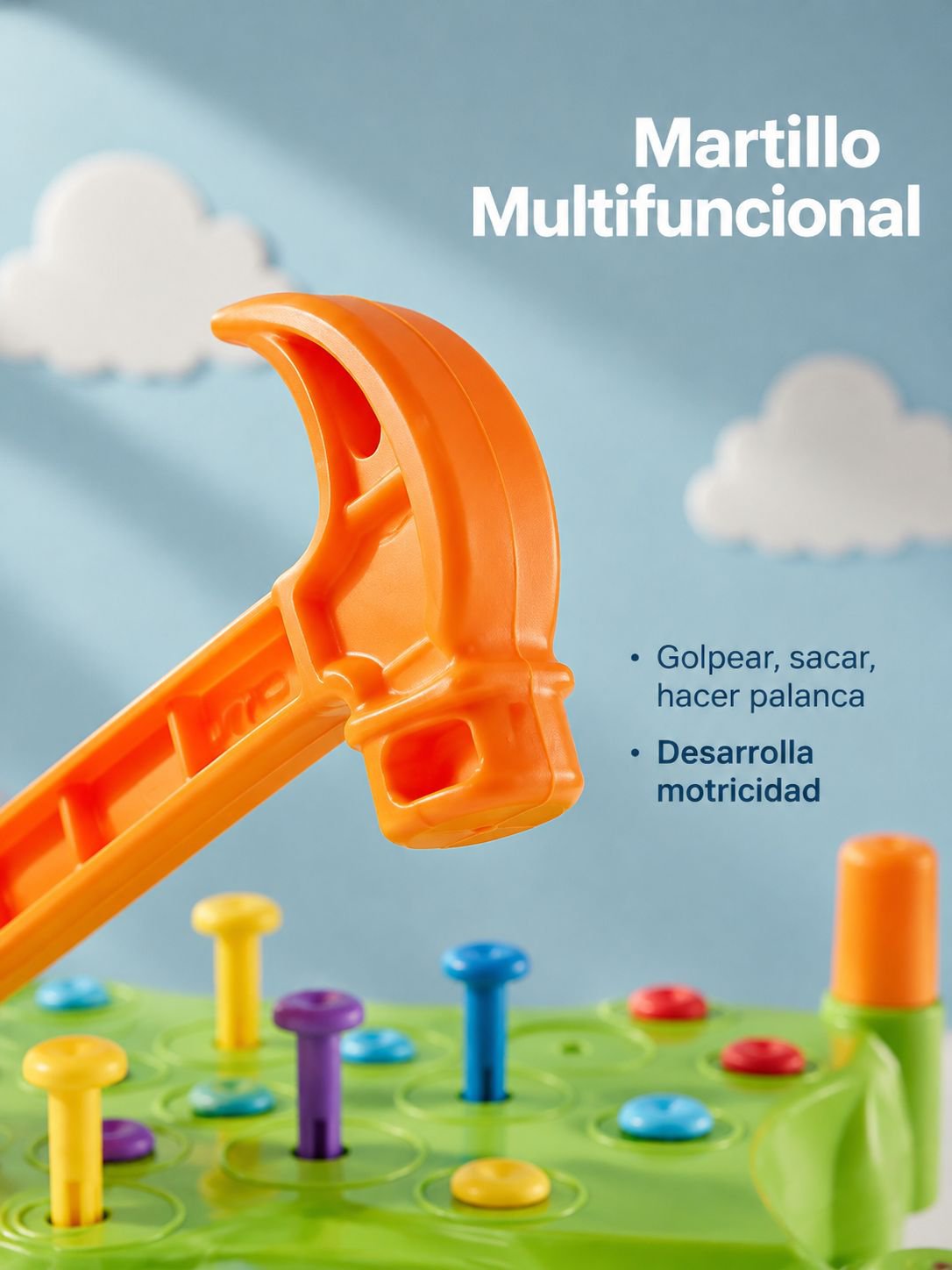 Mesa de Bolas de Colores para el Desarrollo Cognitivo Infantil