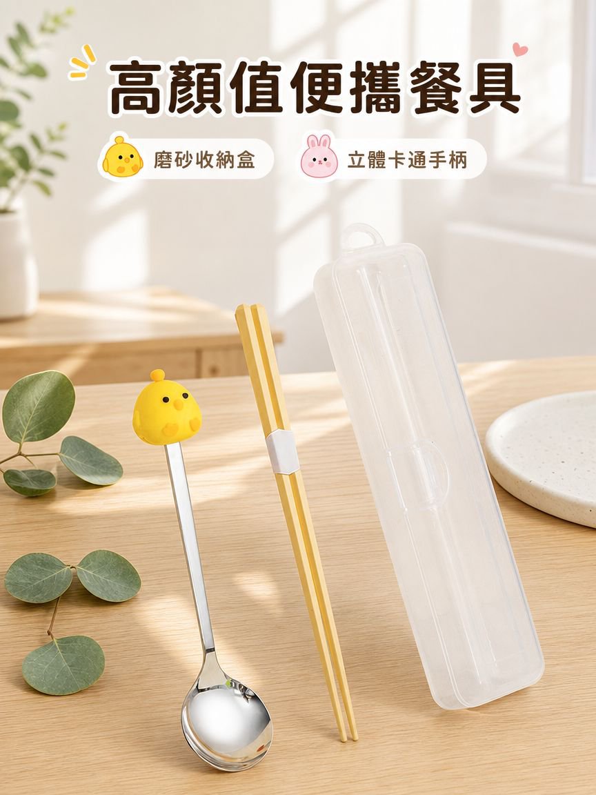 不鏽鋼便攜筷勺套裝