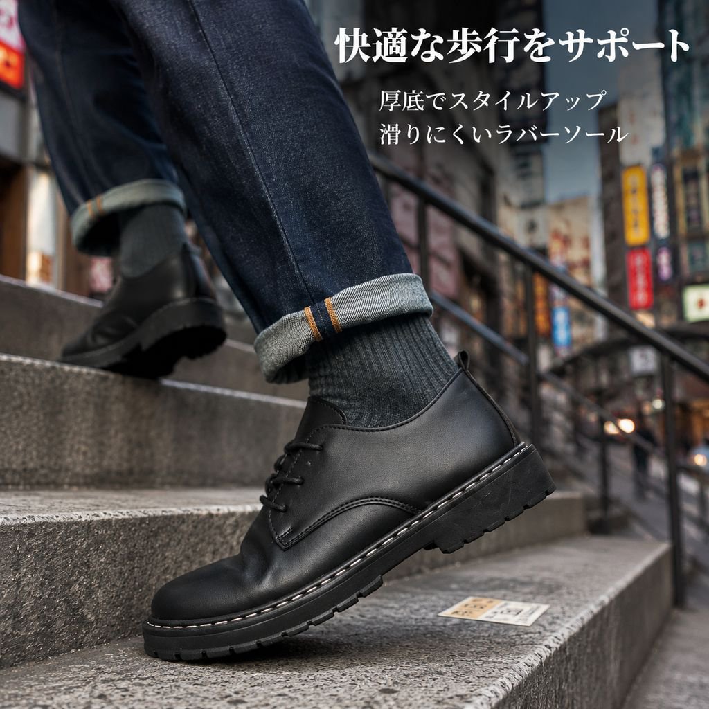 学生トレンディなボードシューズ メンズ防水カジュアルマーティンブーツ