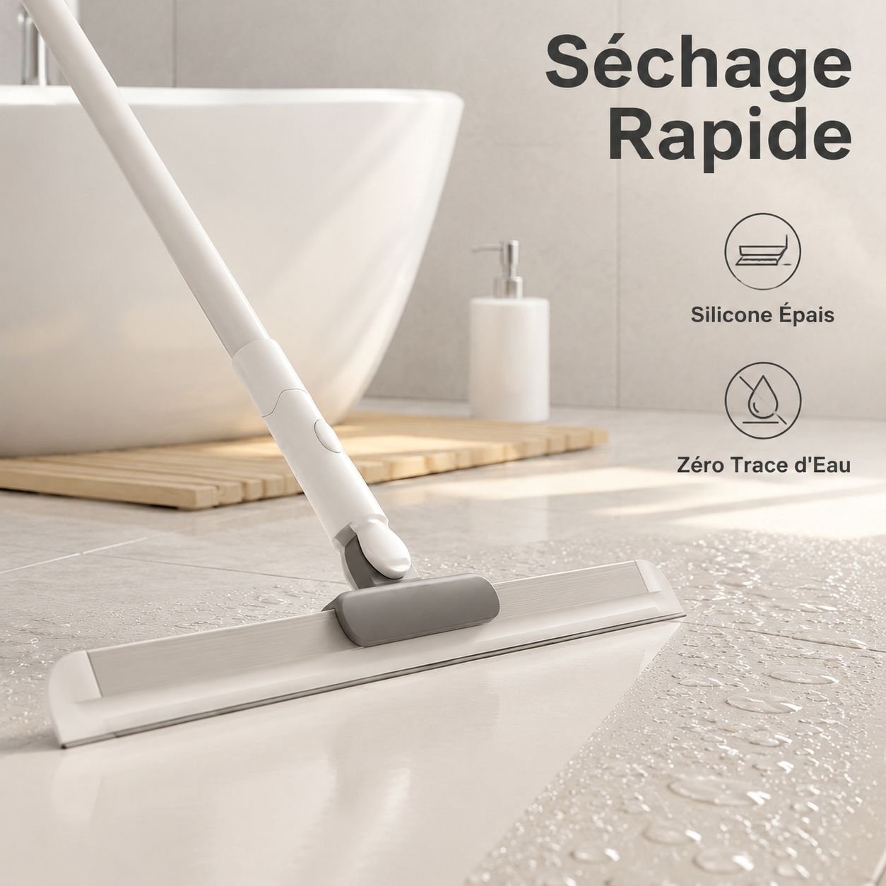 Nouvelle raclette magique en silicone pour sol
