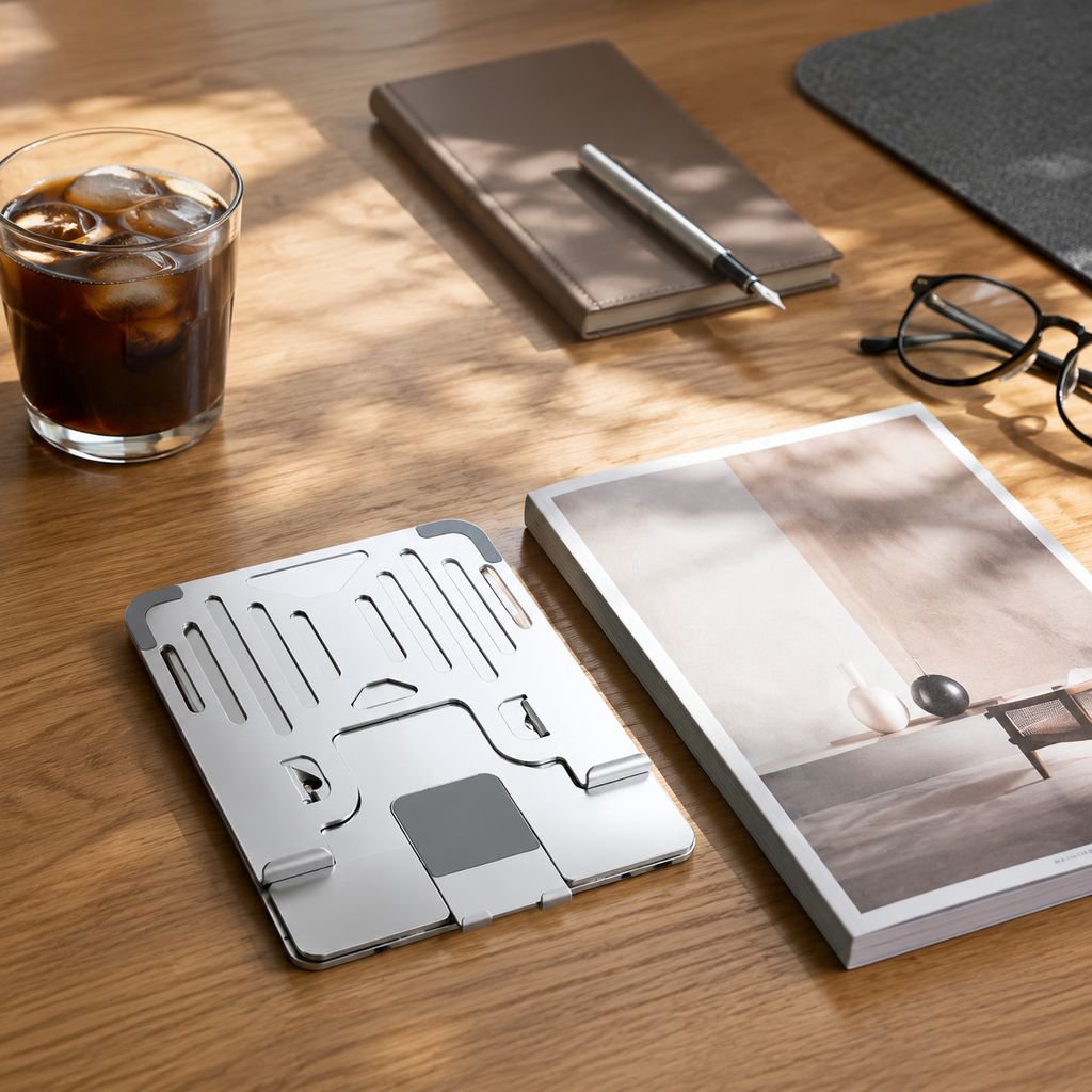 Soporte plegable con ventilador para mejorar la ventilación de laptops