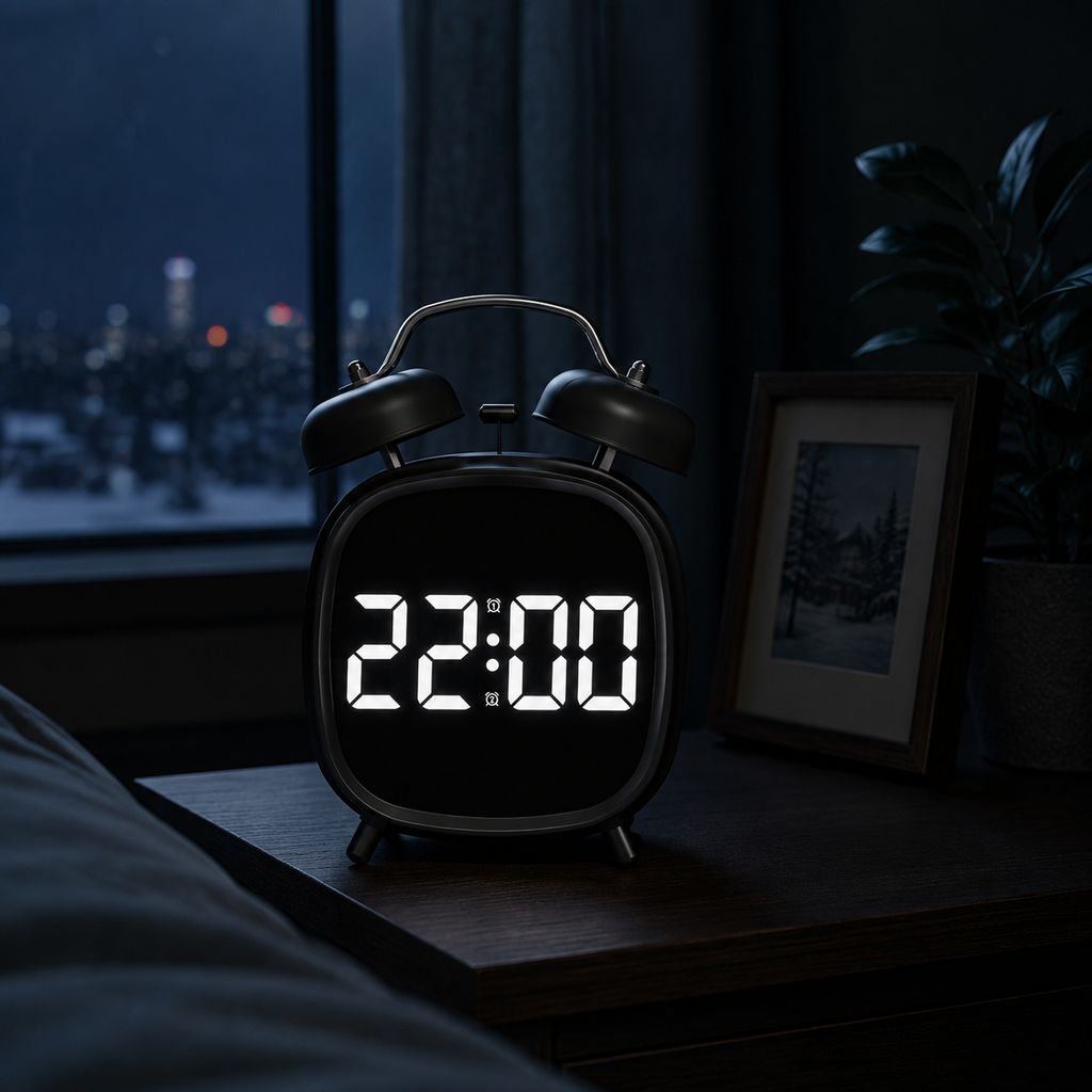 Metal Bell High Volume LED Digital Clock Difficult to Get Up Alarm Clock