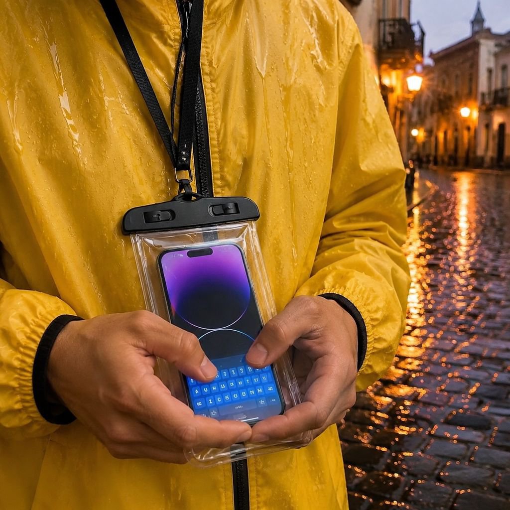 Funda inflable para proteger dispositivos en entregas a domicilio
