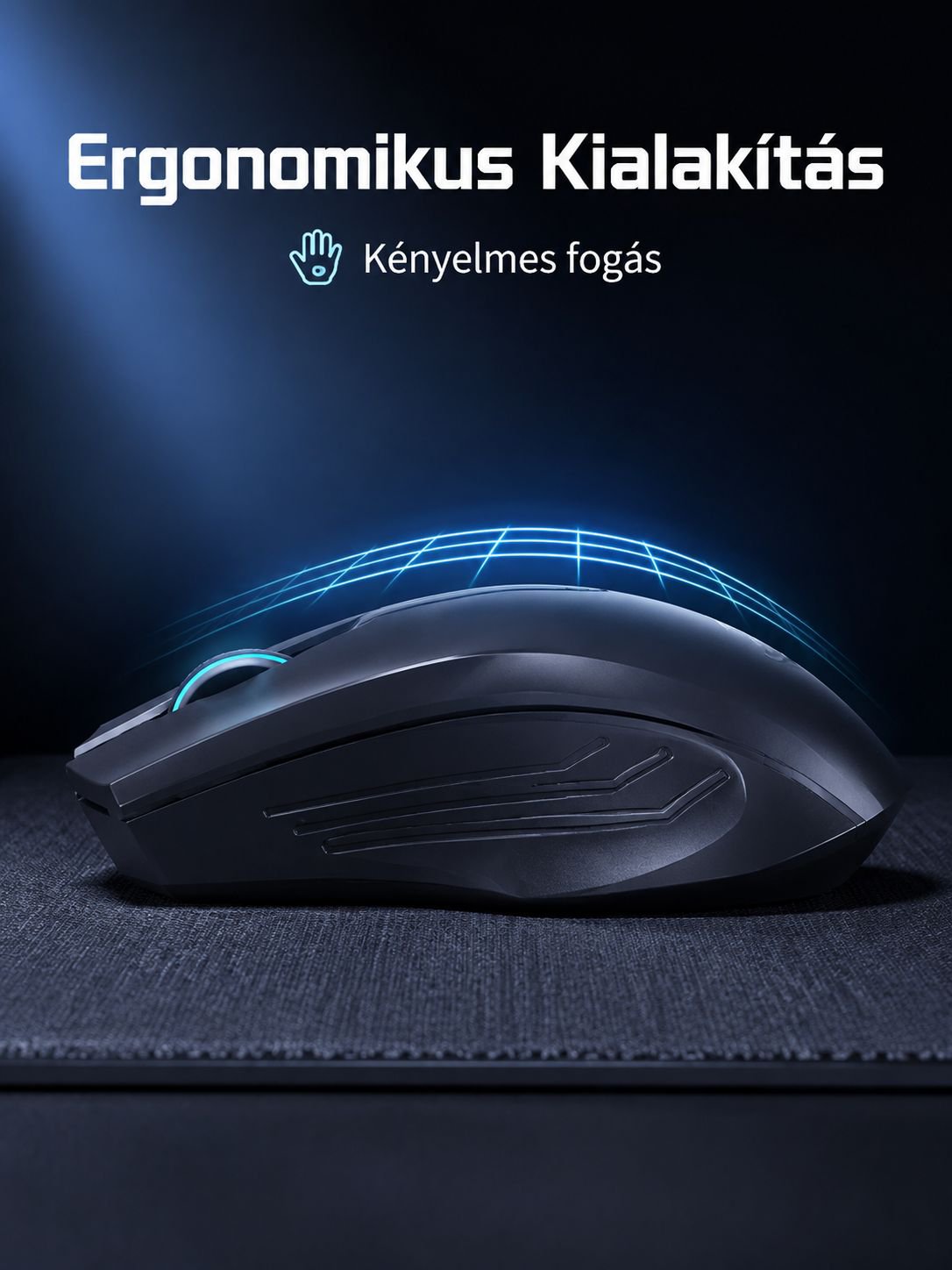 Bluetooth vezeték nélküli egér, csendes, újratölthető, játékhoz és mindennapi használatra
