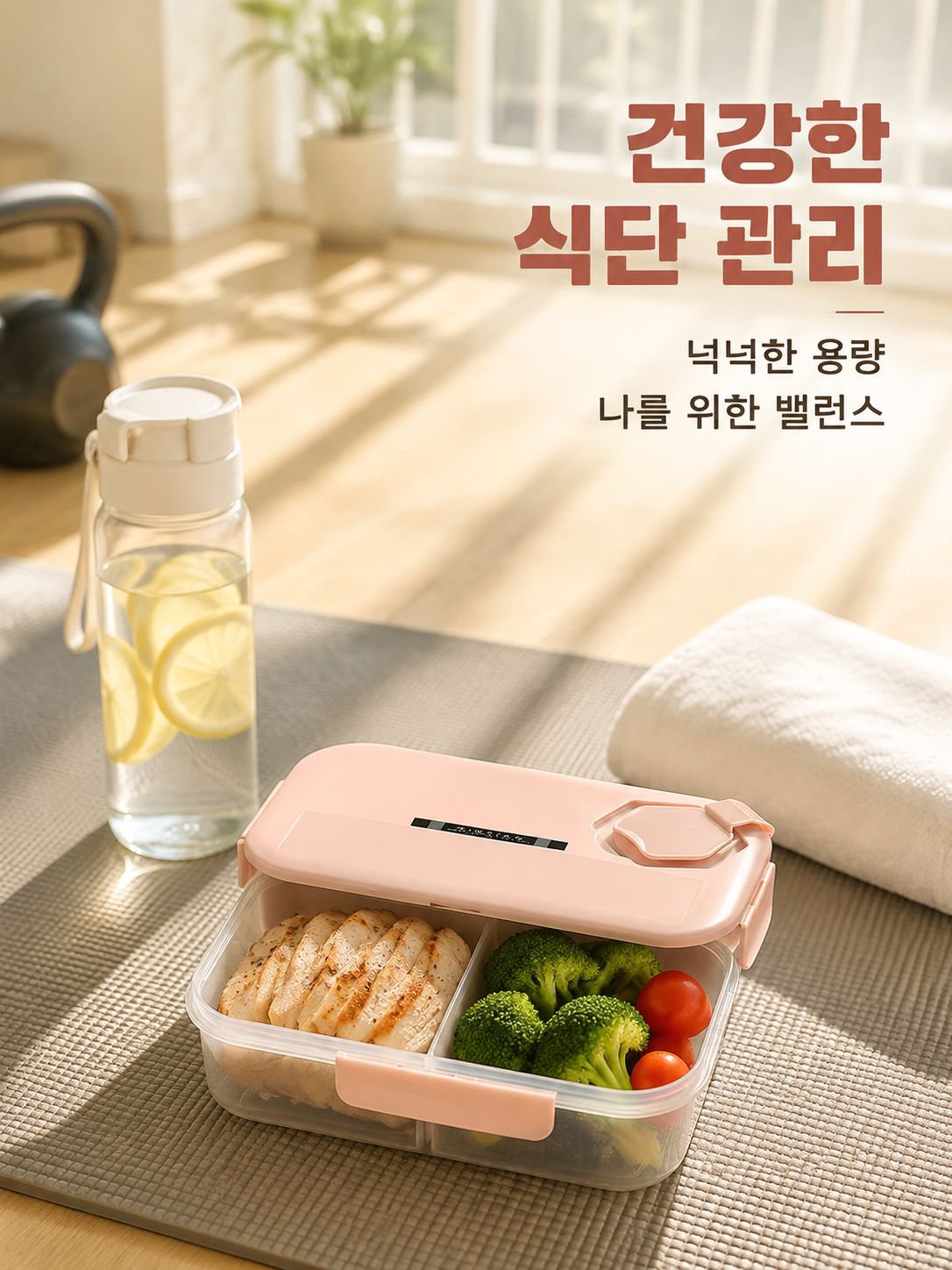 누수 방지 분리 도시락통