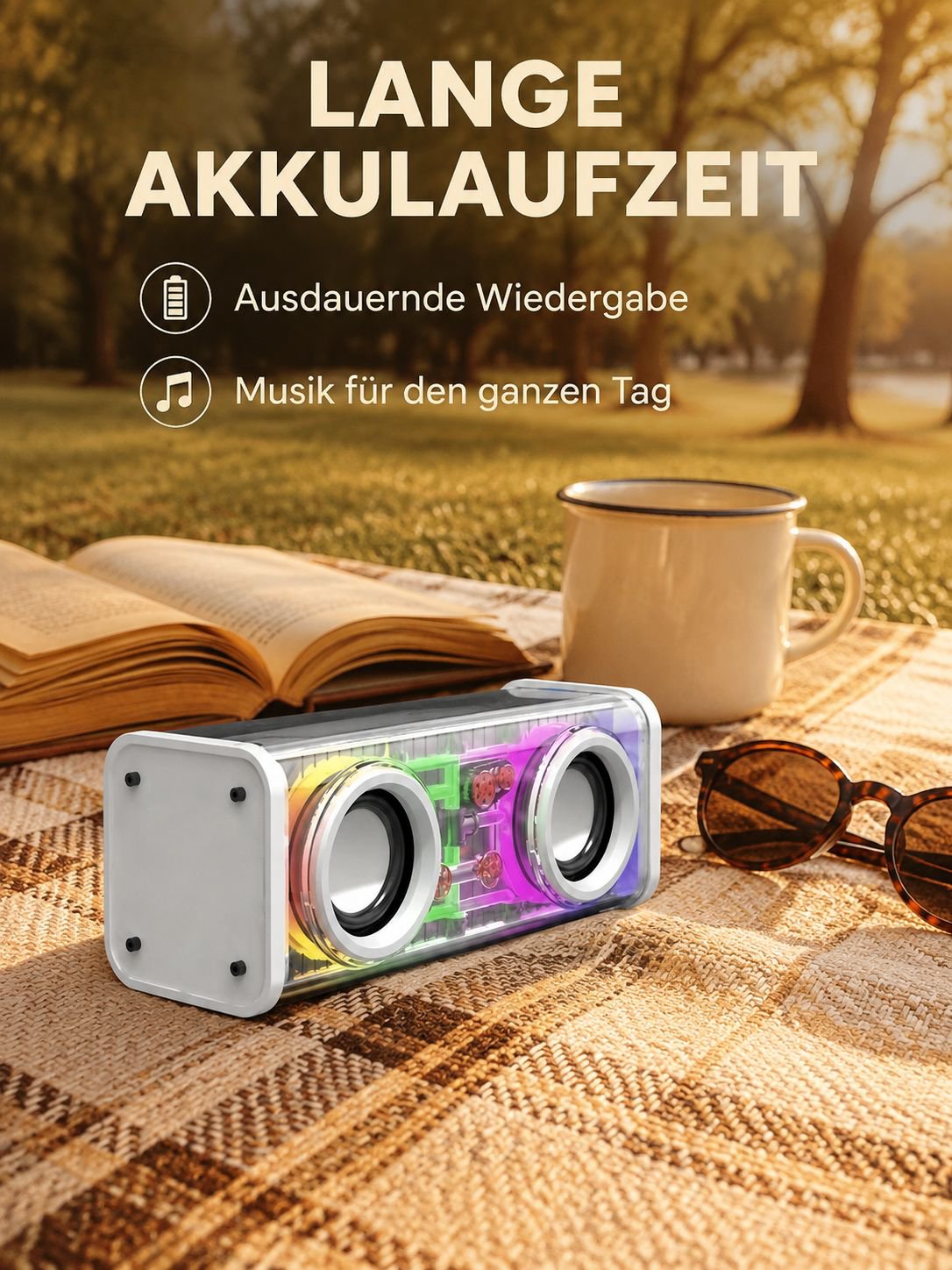 Ultralange Akkulaufzeit Doppel-Sound Mecha Mini-Lautsprecher