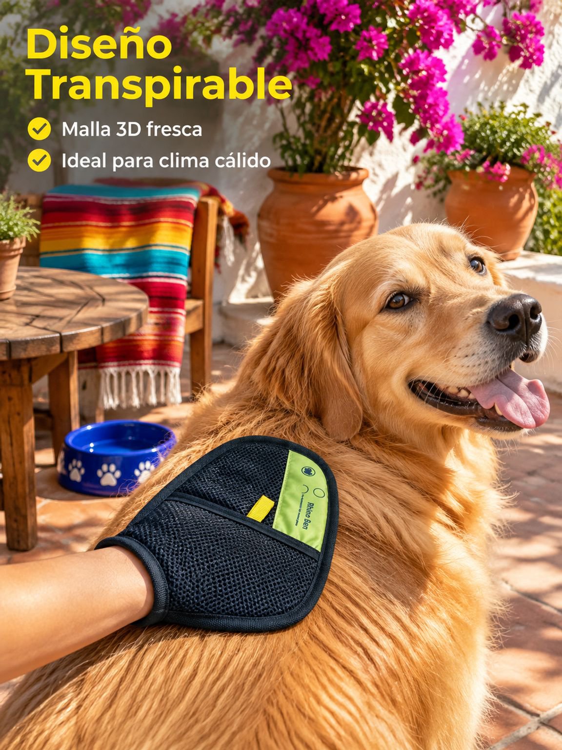 Guante para mascotas antielectrostático y removedor de pelo