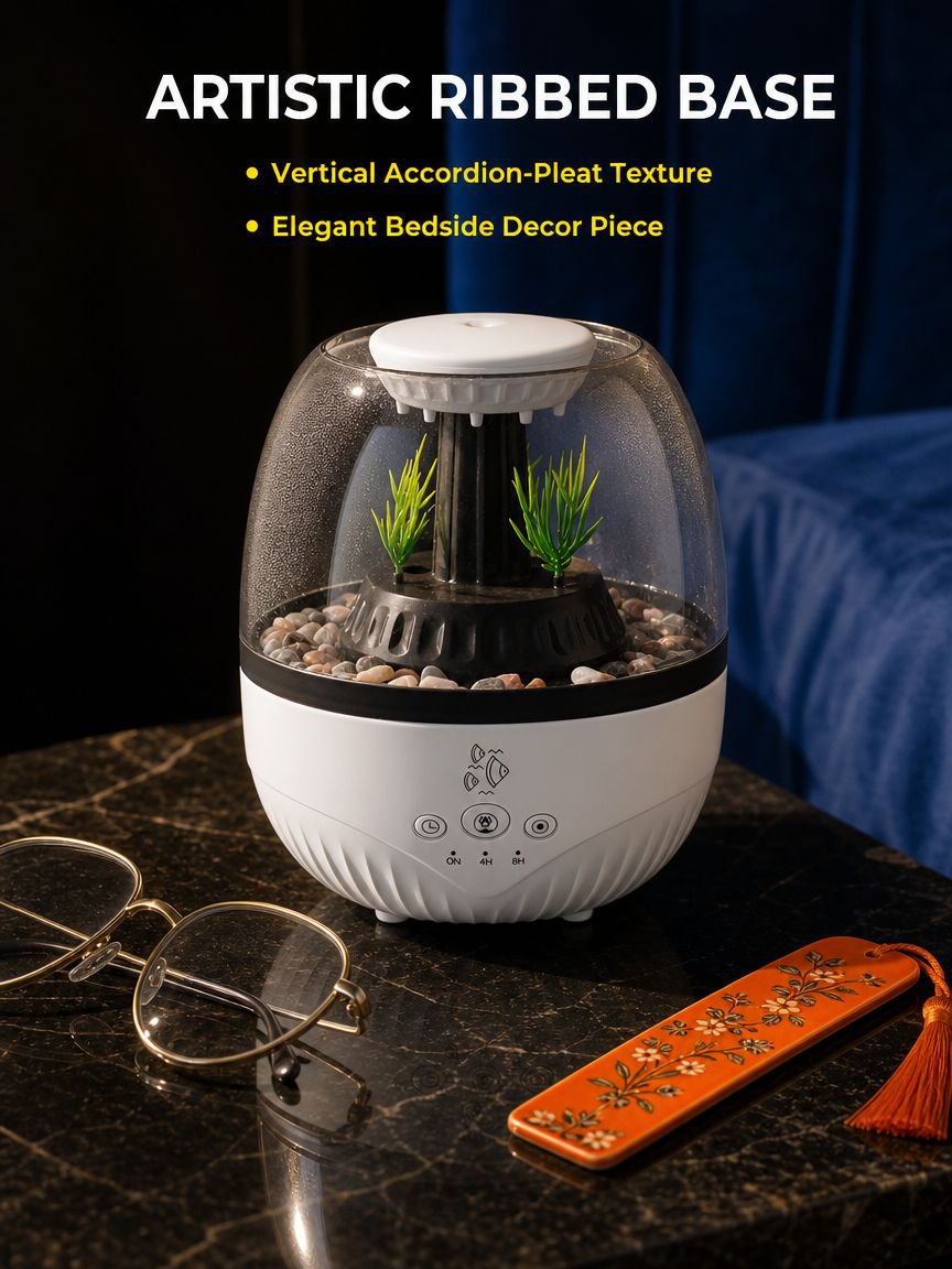 Aromatherapy diffuser with adjustable ambience lighting