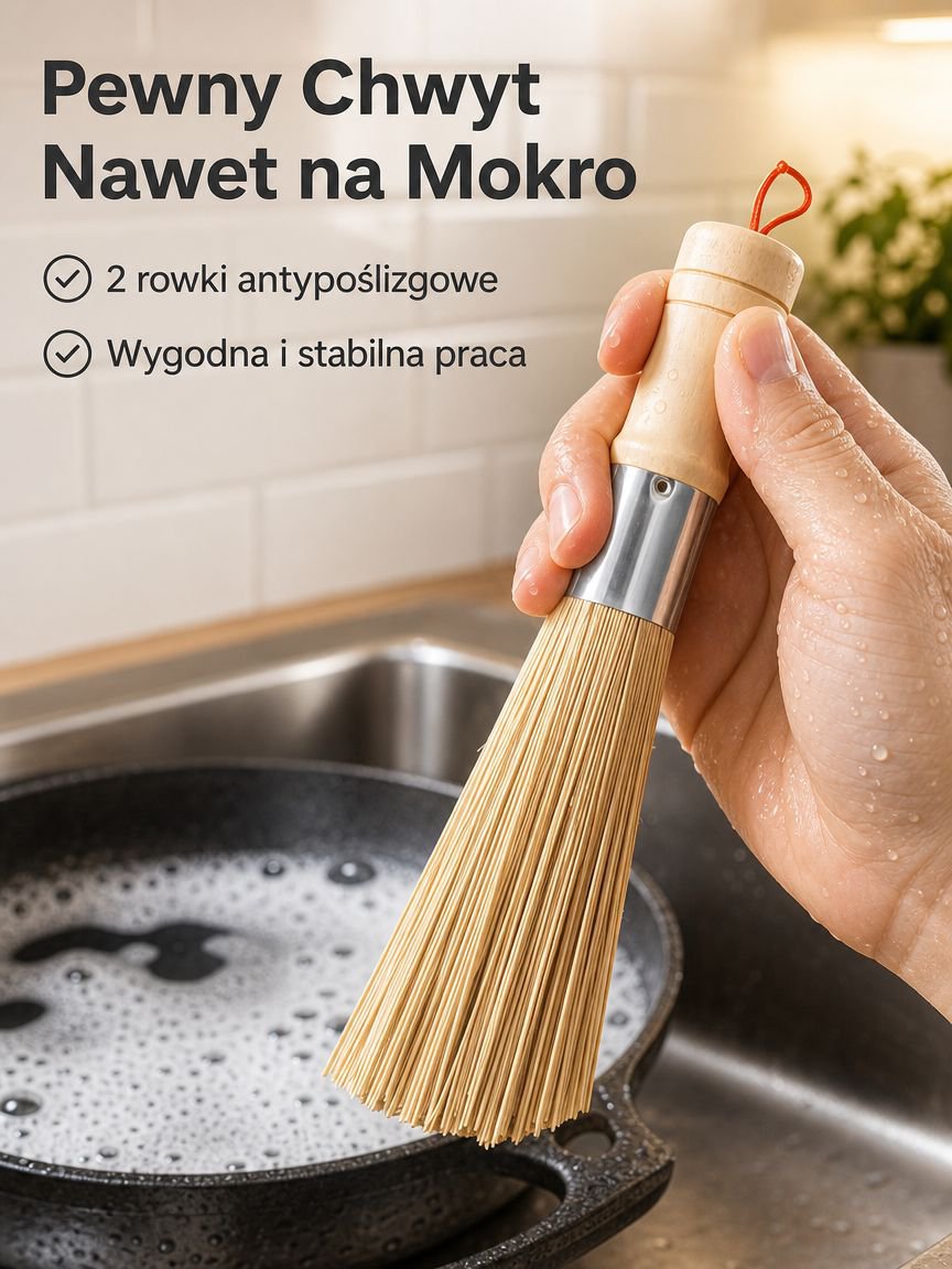 Bambusowa szczotka do mycia naczyń