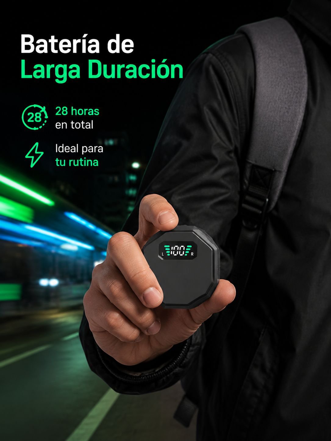 Empaque de auriculares Bluetooth de conducción ósea con accesorios