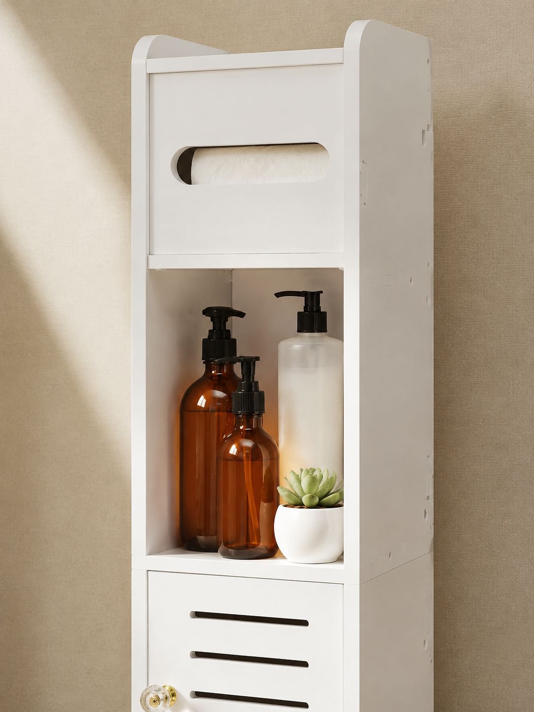 Estante de plástico resistente para baño