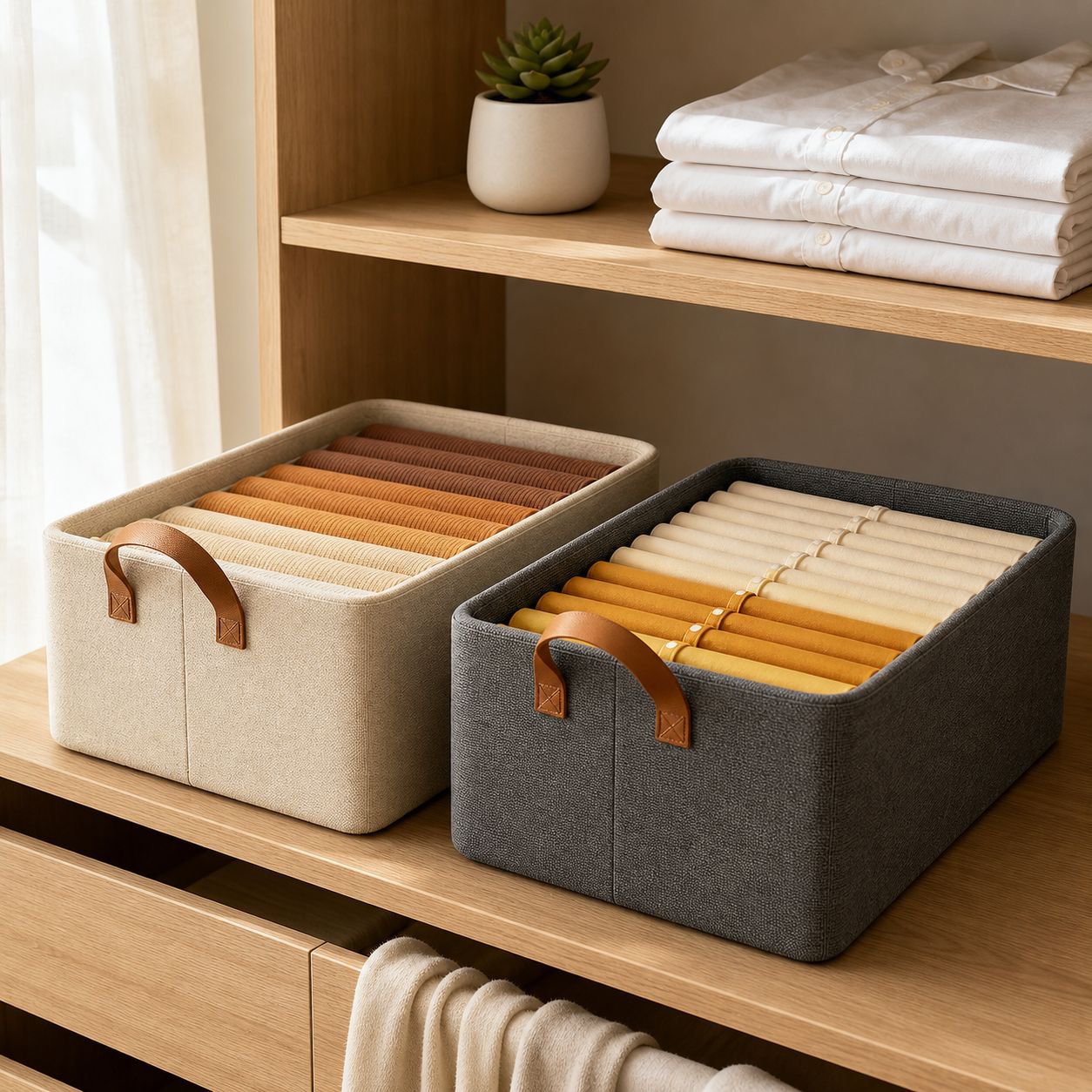 Panier de rangement domestique pour vêtements, épaissi, anti-poussière et nettoyant