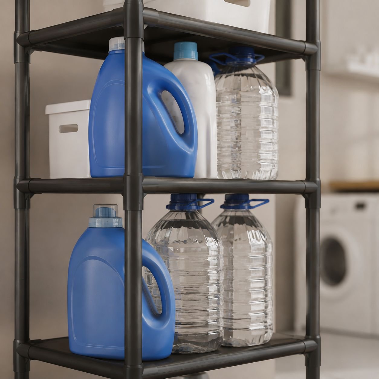 Multi-functional shelf with adjustable layers