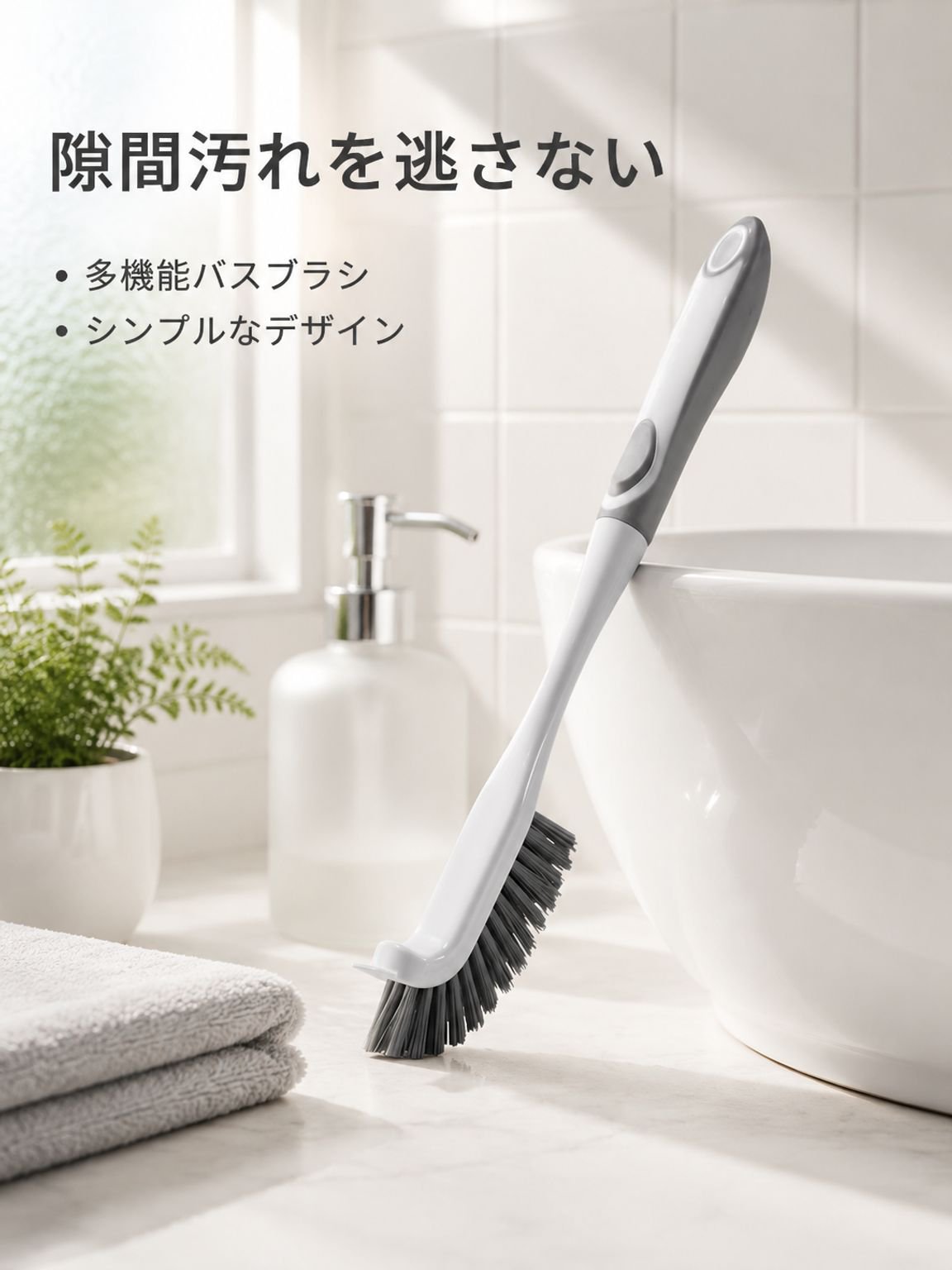 【SNSで話題沸騰】多機能お風呂用掃除ブラシ