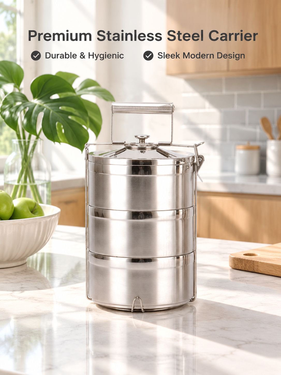 Portable Stainless Steel Food Container