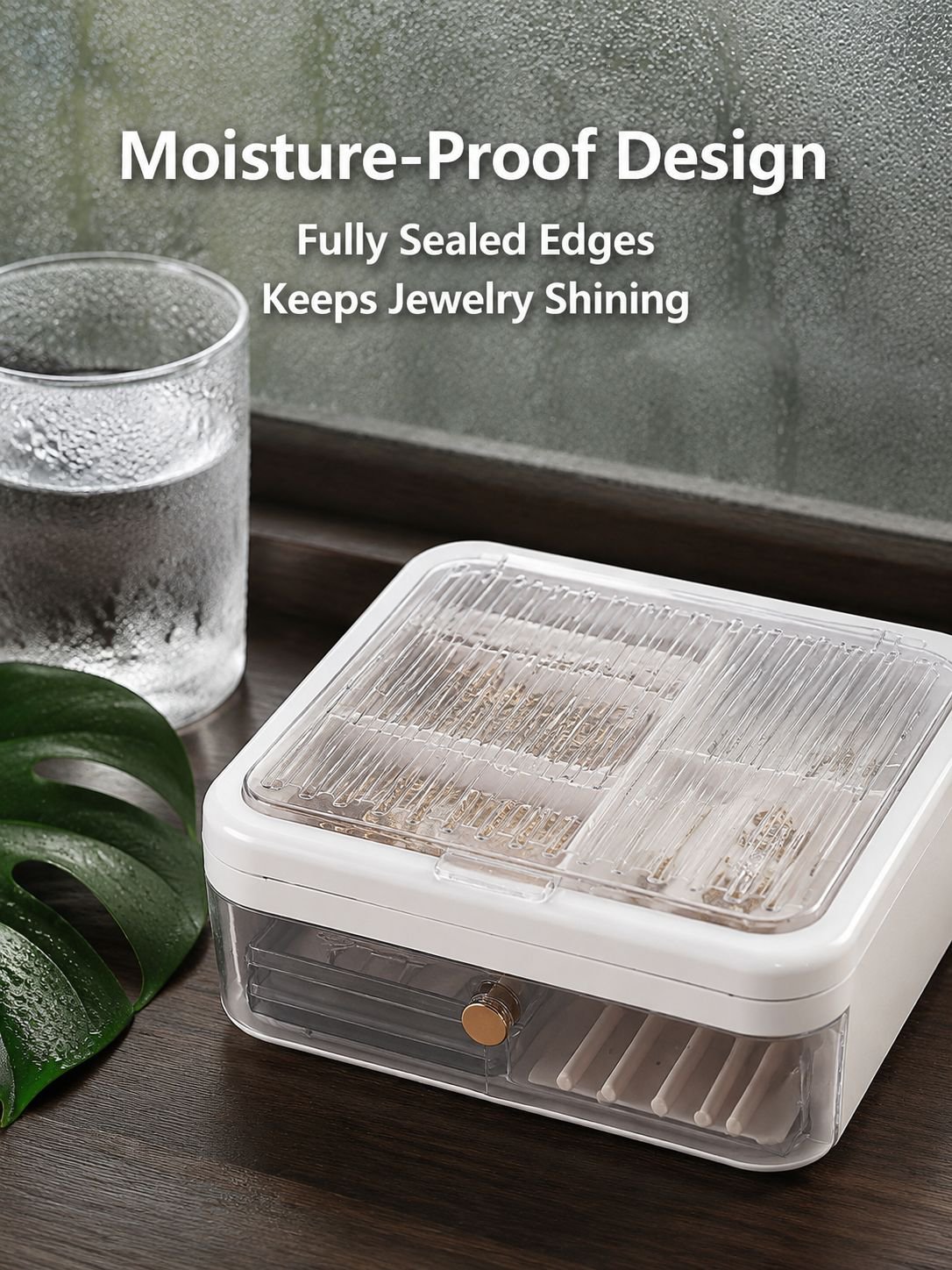 Multi-compartment jewelry storage box