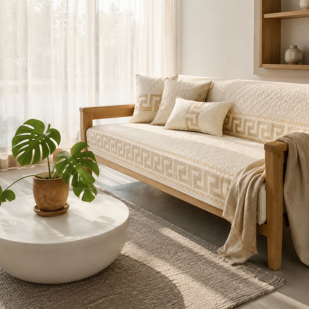 Neuer chinesischer Stil Sofahusse aus Baumwolle