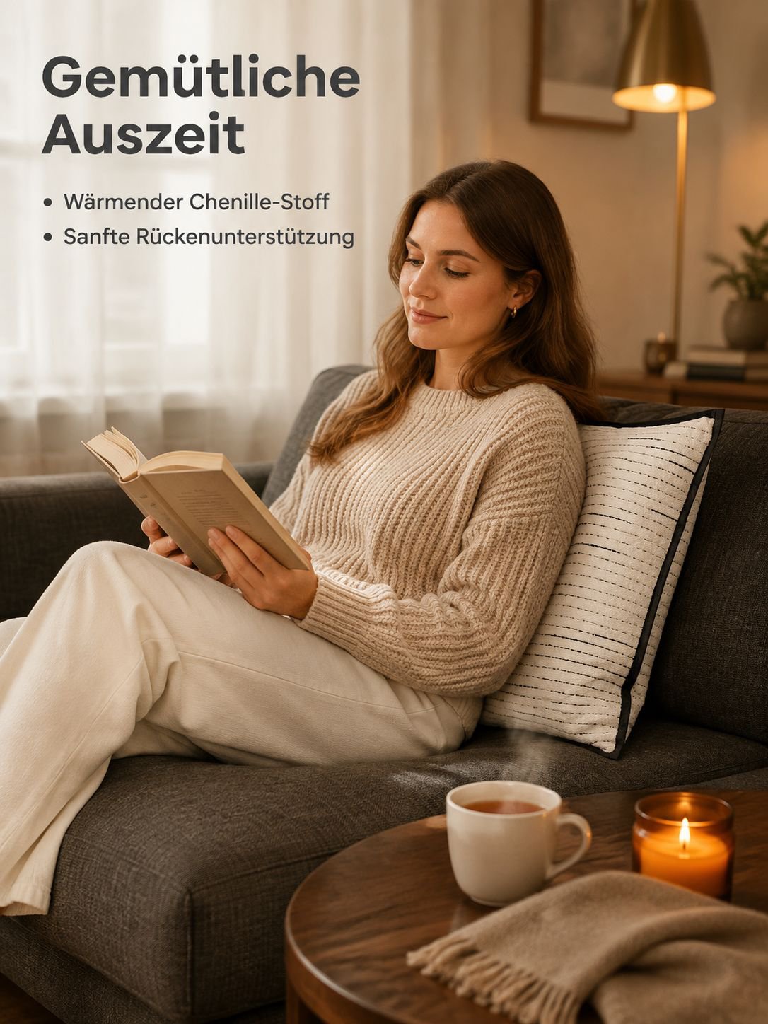 Europäischer Schneer Sofa Kissen Heim Auto Dekoration Matte