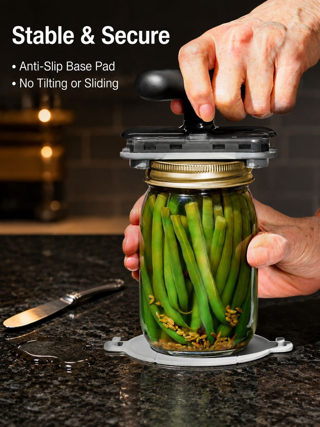 Labor-saving can opener