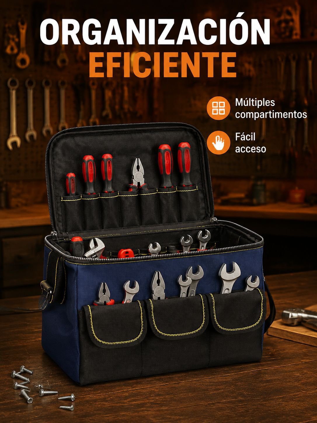 Bolsa de herramientas profesional portátil de tela Oxford gruesa
