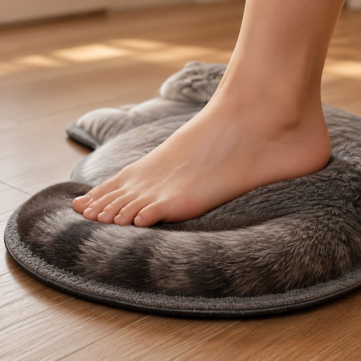 JMY-Cat Diatom Mud Absorbent, Non-Slip, Wear-Resistant Irregularly Shaped Bathroom Mat
