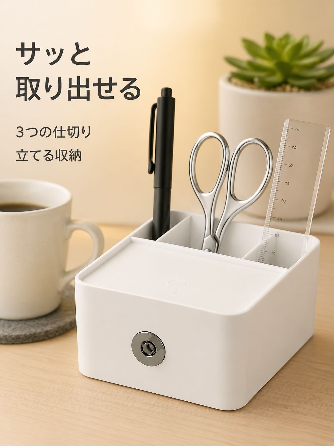 多目的デスクトップ引き出し収納ボックス