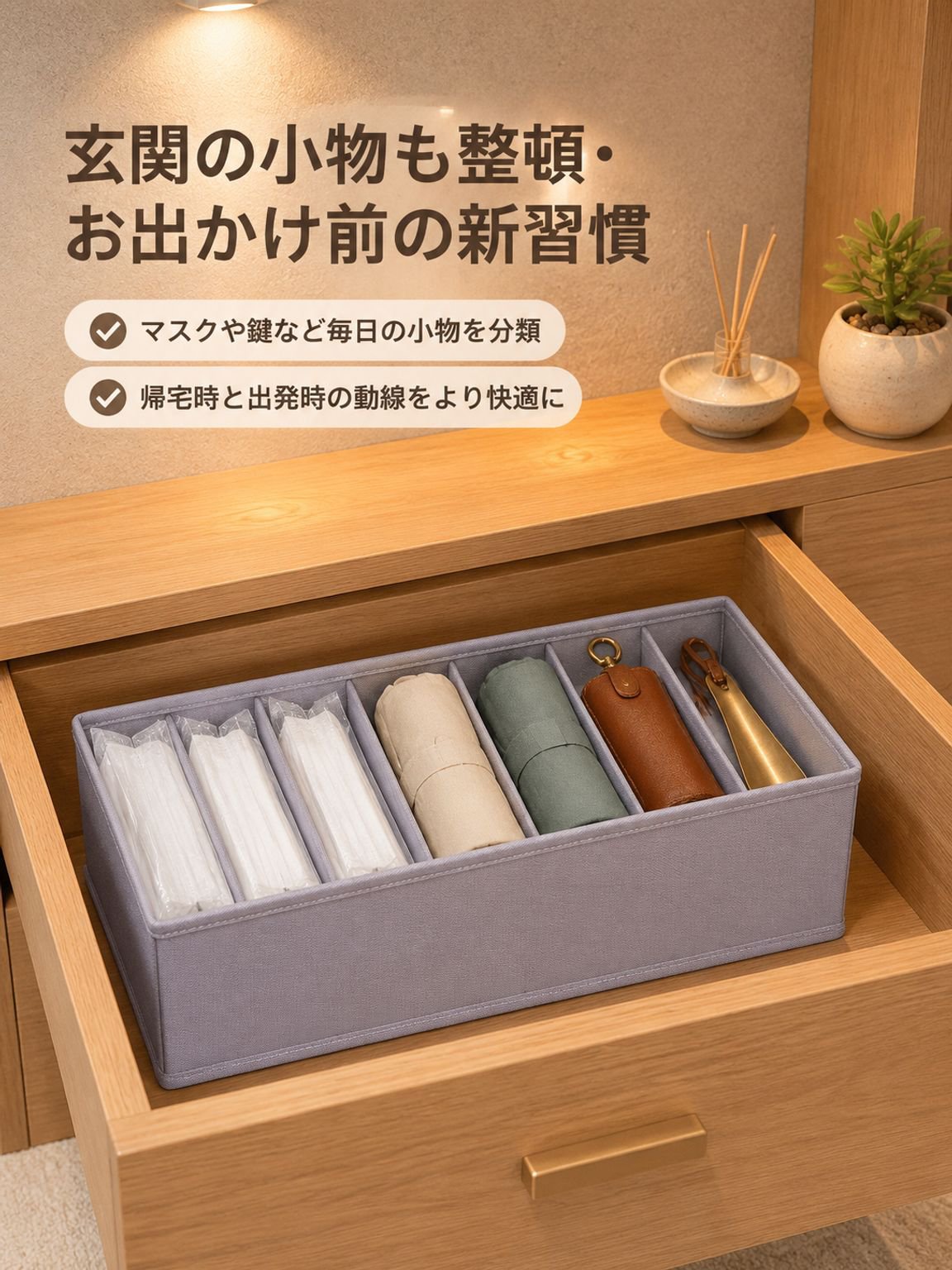 引き出しを開けた衣類収納ボックス
