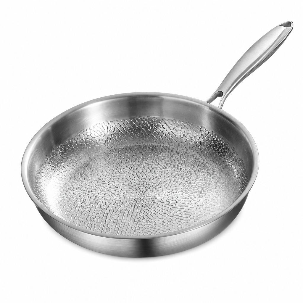 Chemical-free Uncoated Non-stick Frying Pan