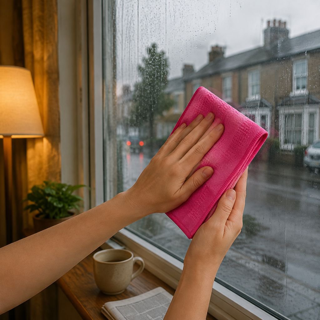 Professional-grade lint-free cloth for effortless glass wiping