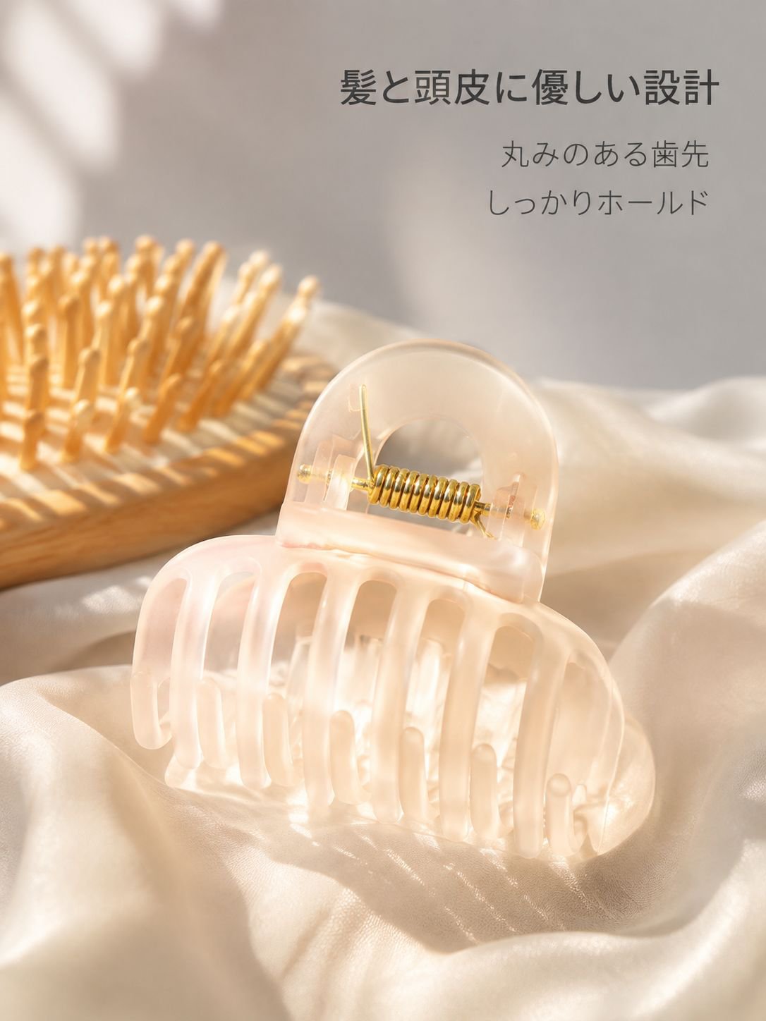 花柄ヘアクリップ