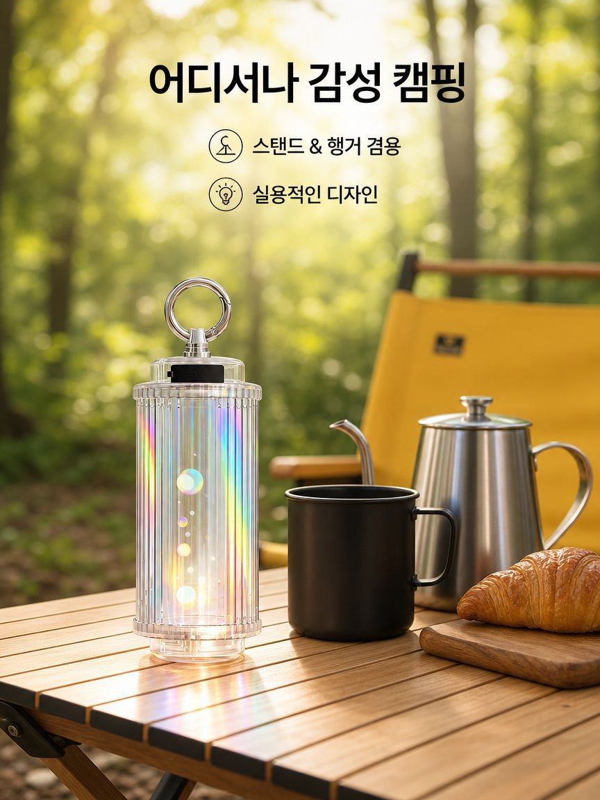 야외 캠핑 조명 무드 텐트등