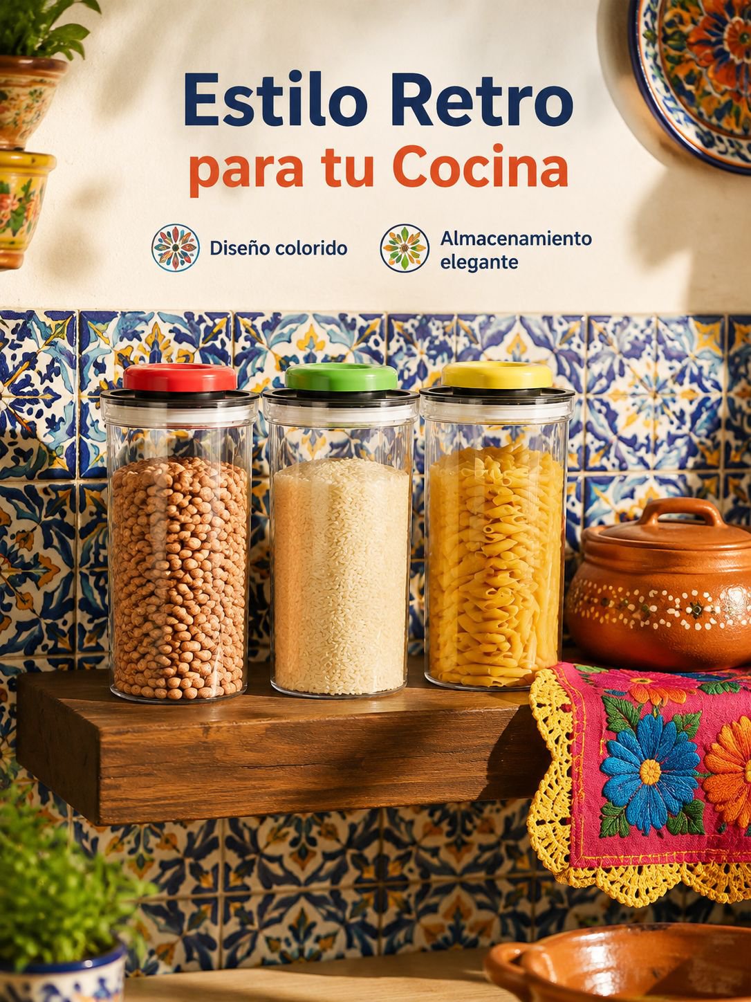 Tarro de almacenamiento de granos